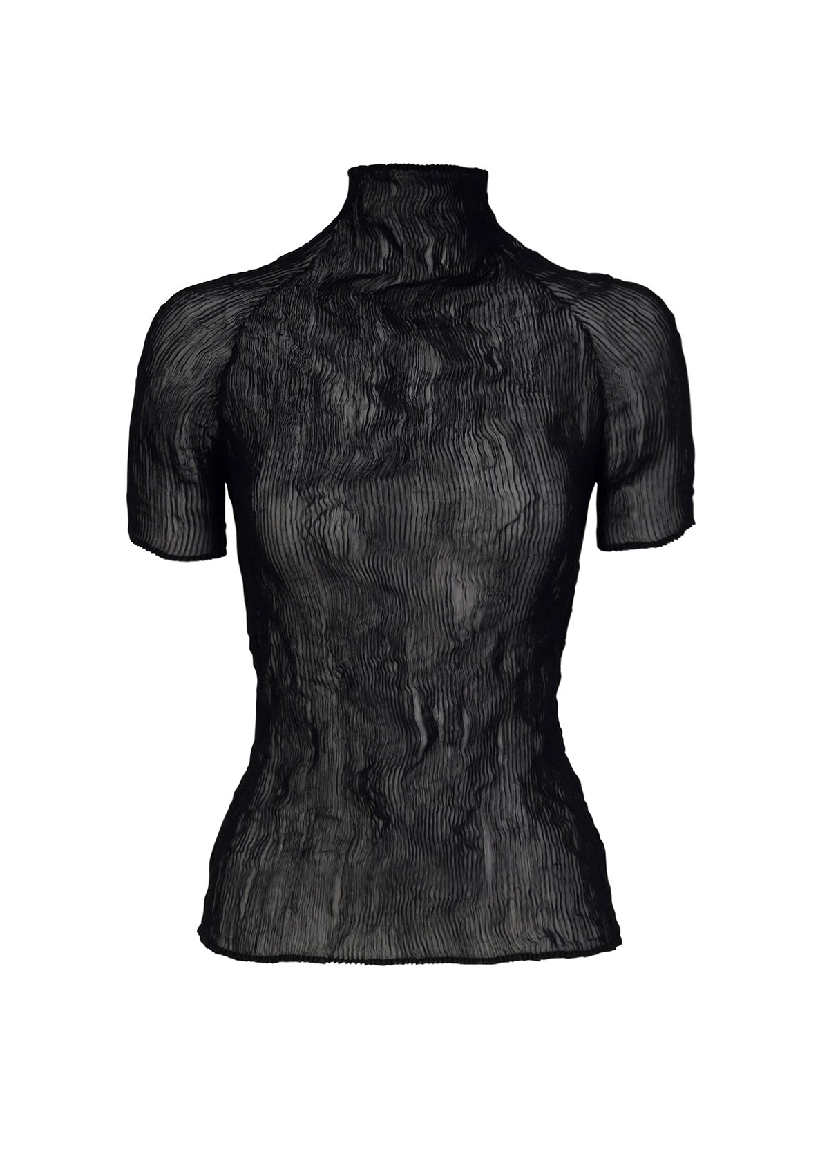 Issey Miyake Chiffon Twist BK/WT-68 top bílý vel. 2