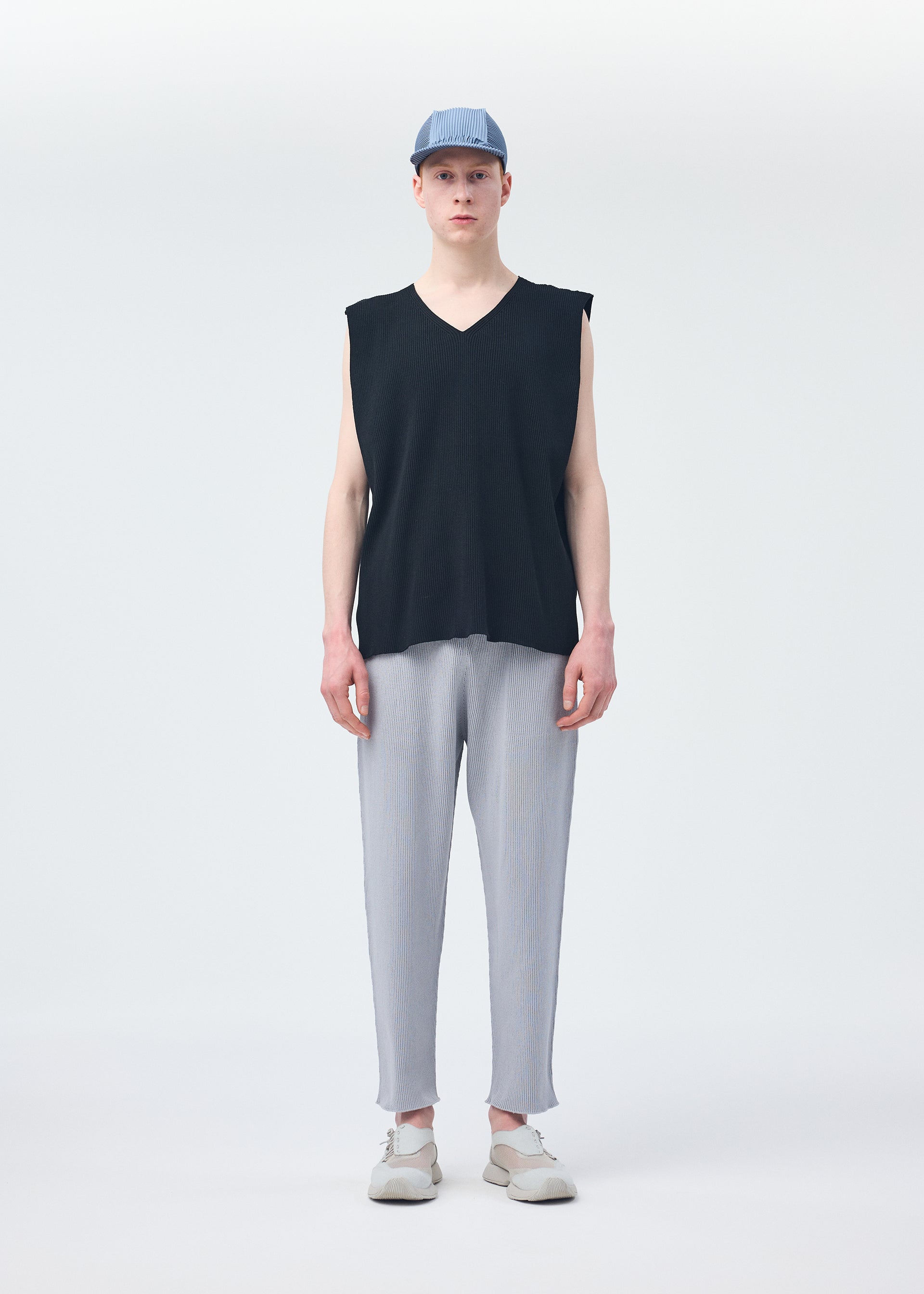 Homme Plissé Issey Miyake Pleats Cap kšiltovka slate blue