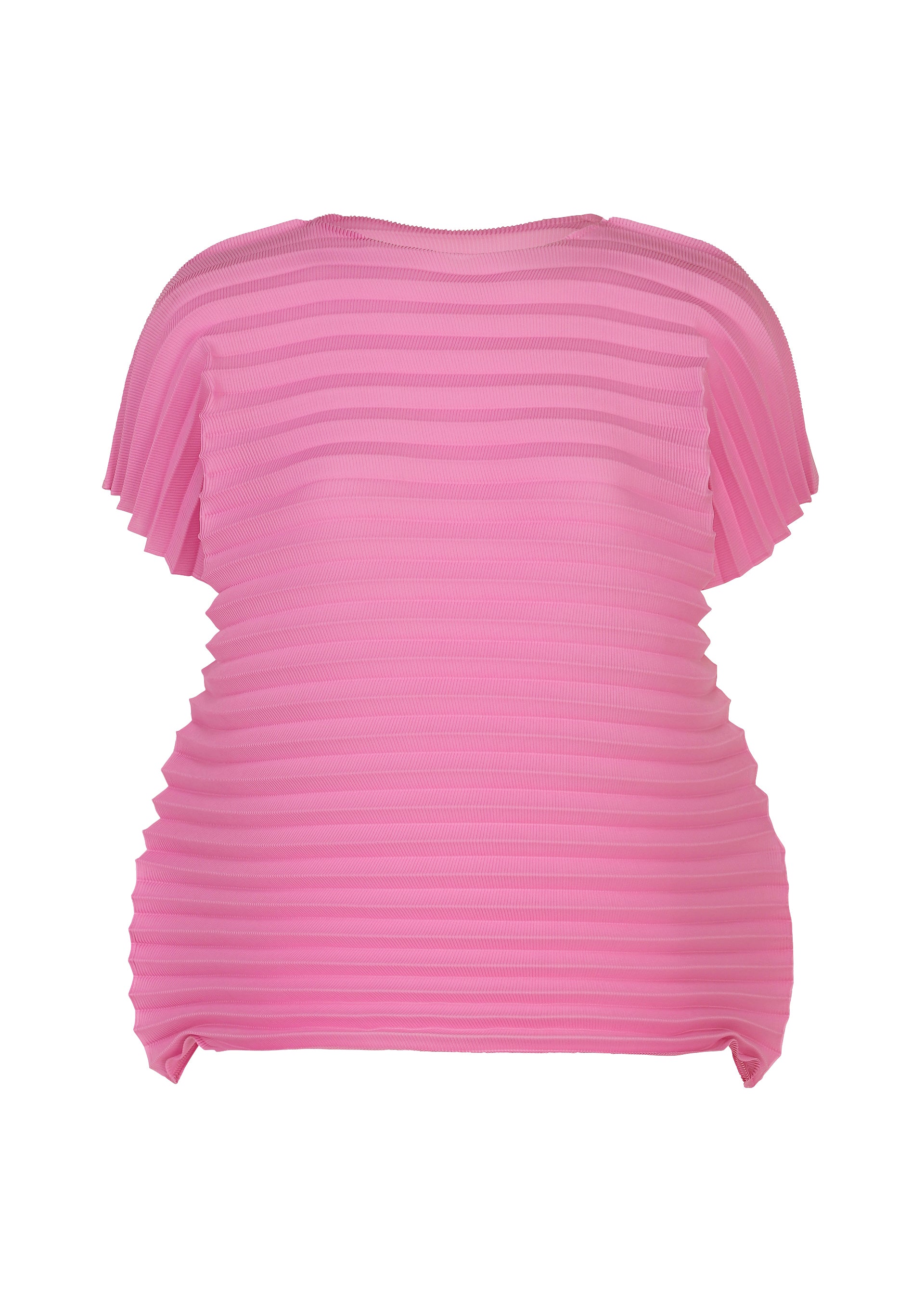 Issey Miyake Accordion Stretch Pleats top rose pink