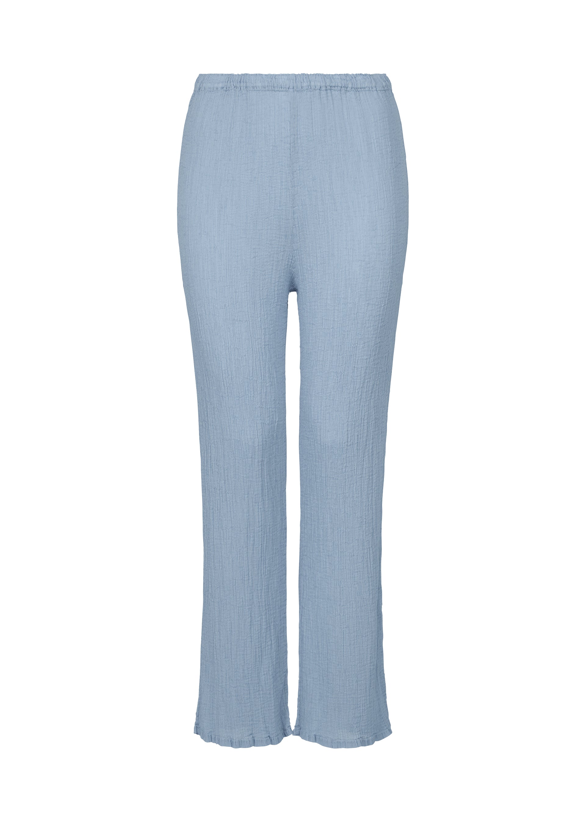 Issey Miyake See-Through Crepe kalhoty černé