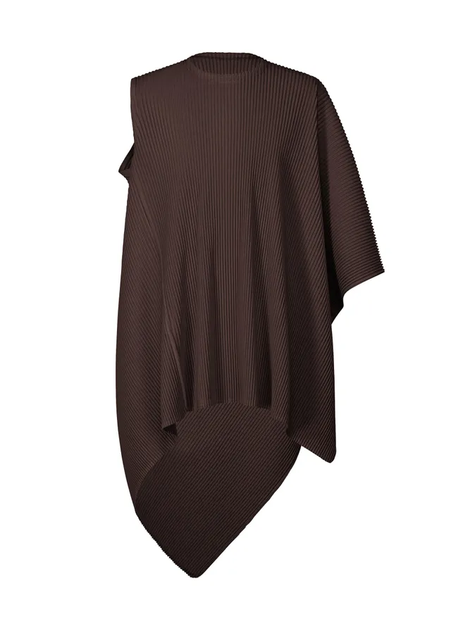 Issey Miyake Homme Plissé Wear or Wrap top egg plant black plisovaný