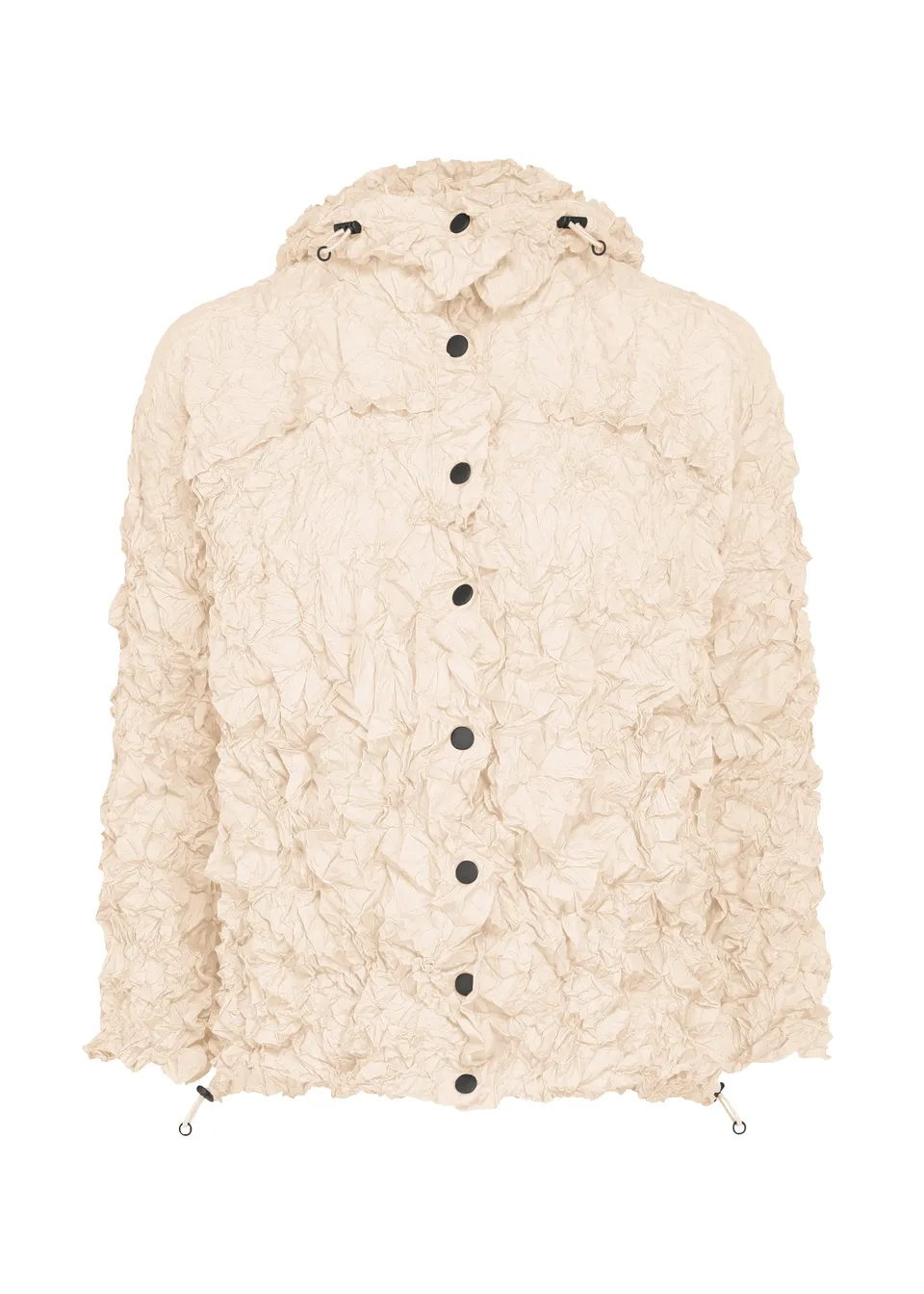 Issey Miyake MERINGUE PARKA bunda off white lehká