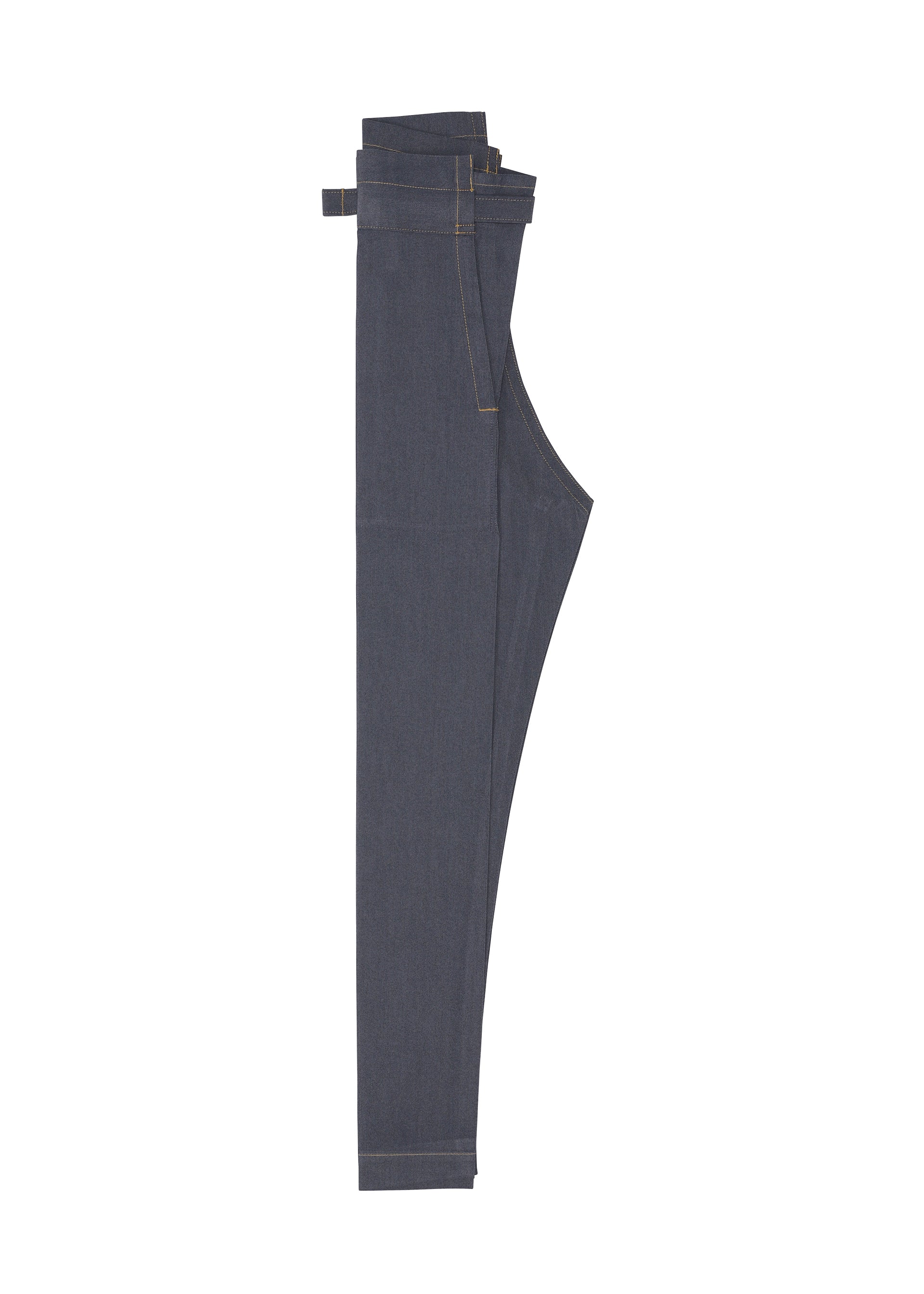 Issey Miyake Flat Denim kalhoty rovné indigo