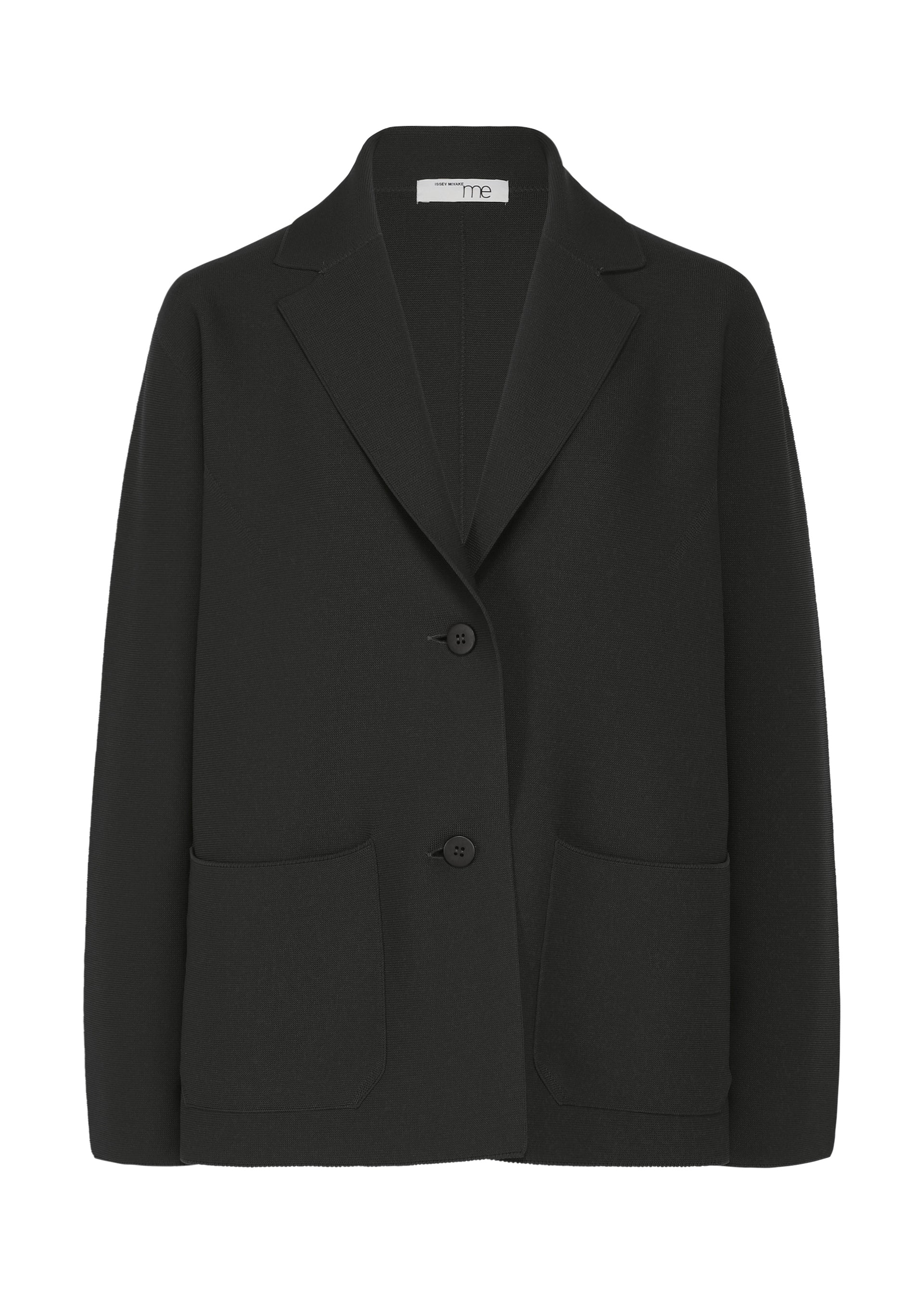 me Issey Miyake Solid Knit bunda černá pletená