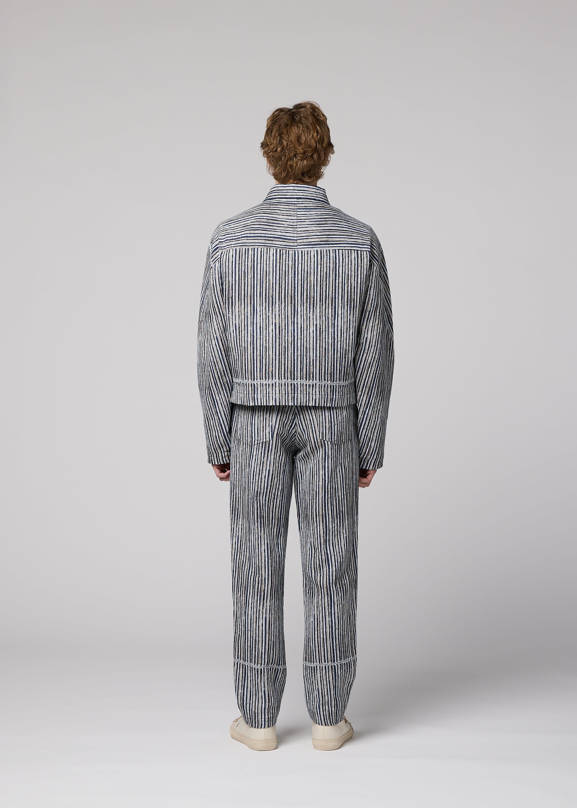 Issey Miyake Curviness kalhoty charcoal gray vel. 2 len