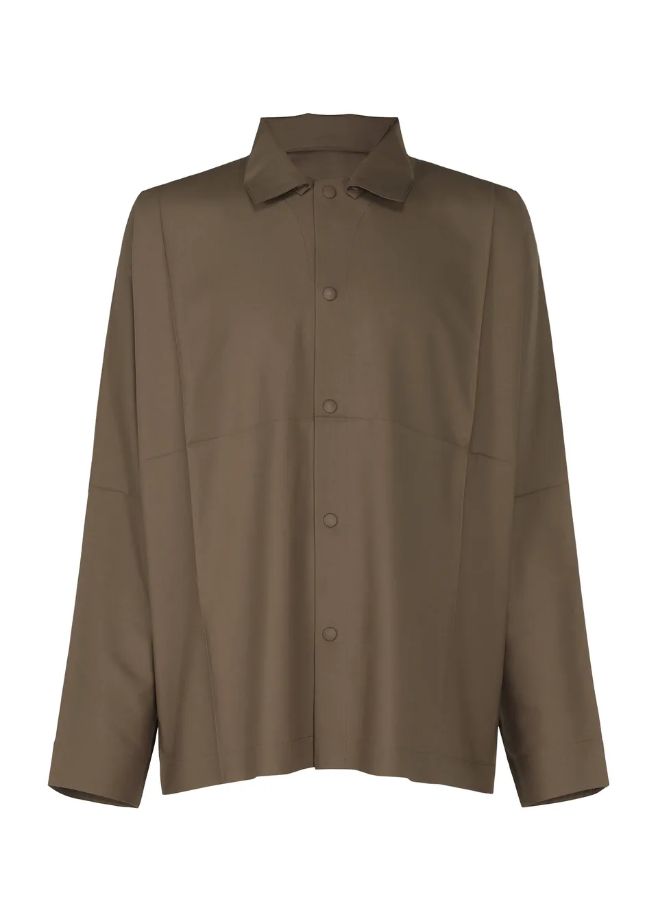 Issey Miyake IM Men Compact Shirt košile hnědá skladná