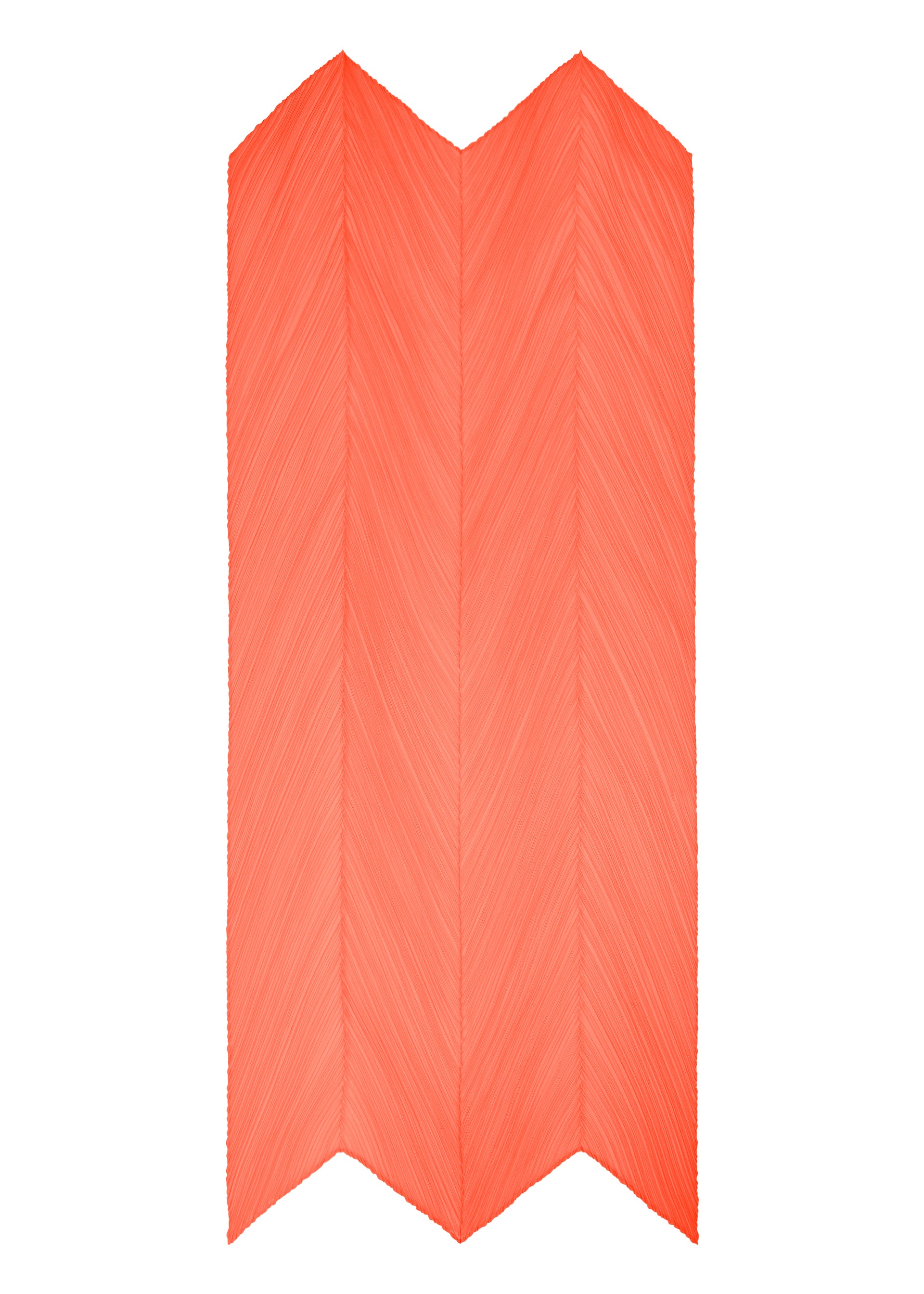 Issey Miyake Monthly Scarf September šála oranžová skládací