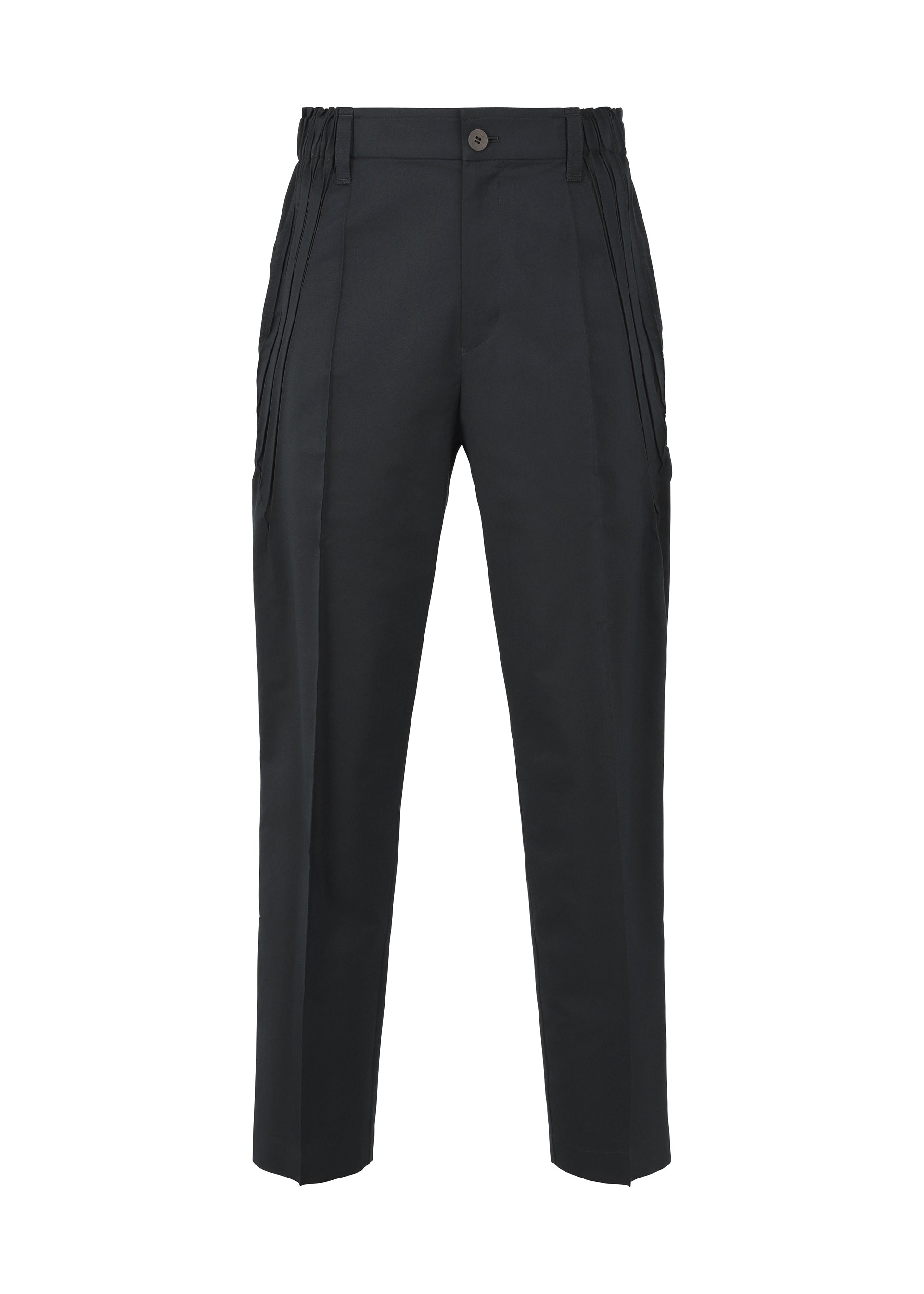 Issey Miyake TYPE-S Basics kalhoty černé tapered stretch