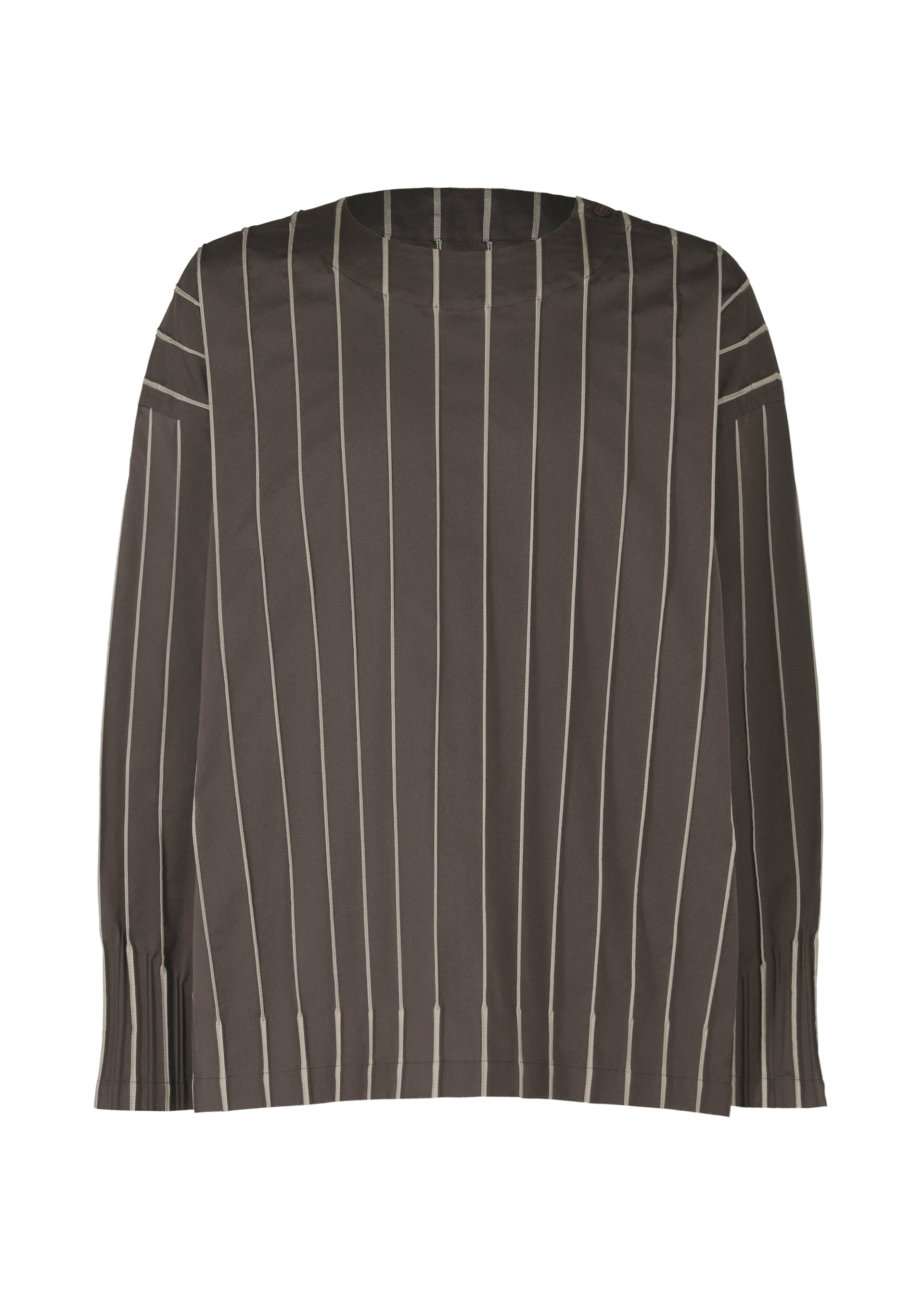 Issey Miyake Type-W 007 top šedý volný 3D strečový