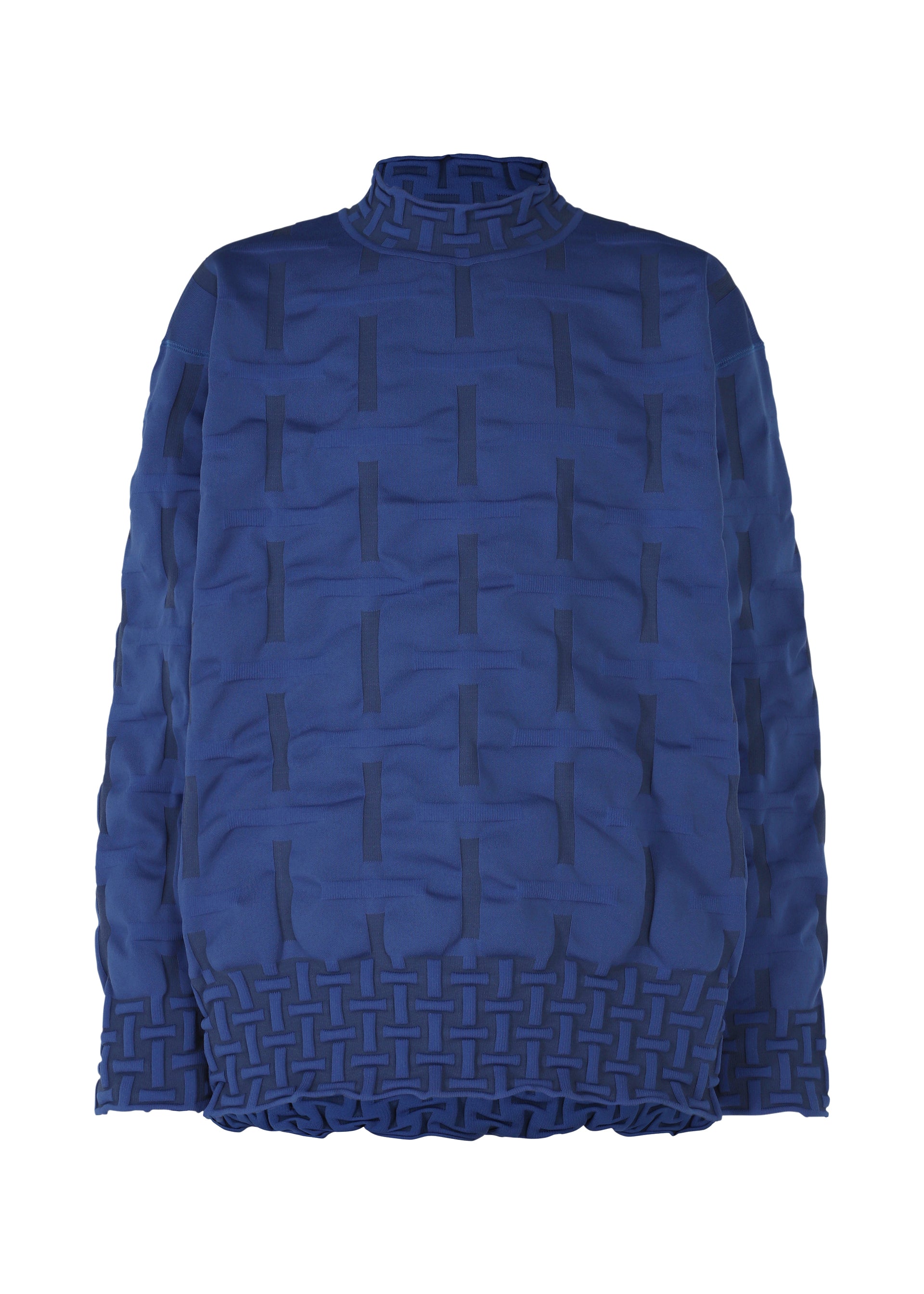 Issey Miyake Type-K 007 AT53487 pletený top s 3D strukturou