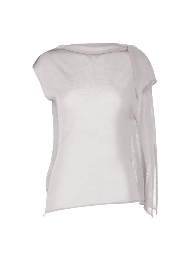 Issey Miyake Concealed Knit pletený top bez rukávů