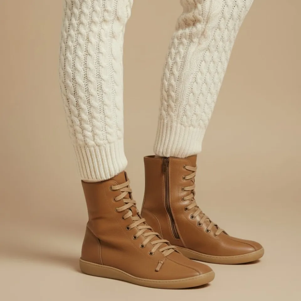 Norielle Minimalist kotníkové boty černé šněrovací