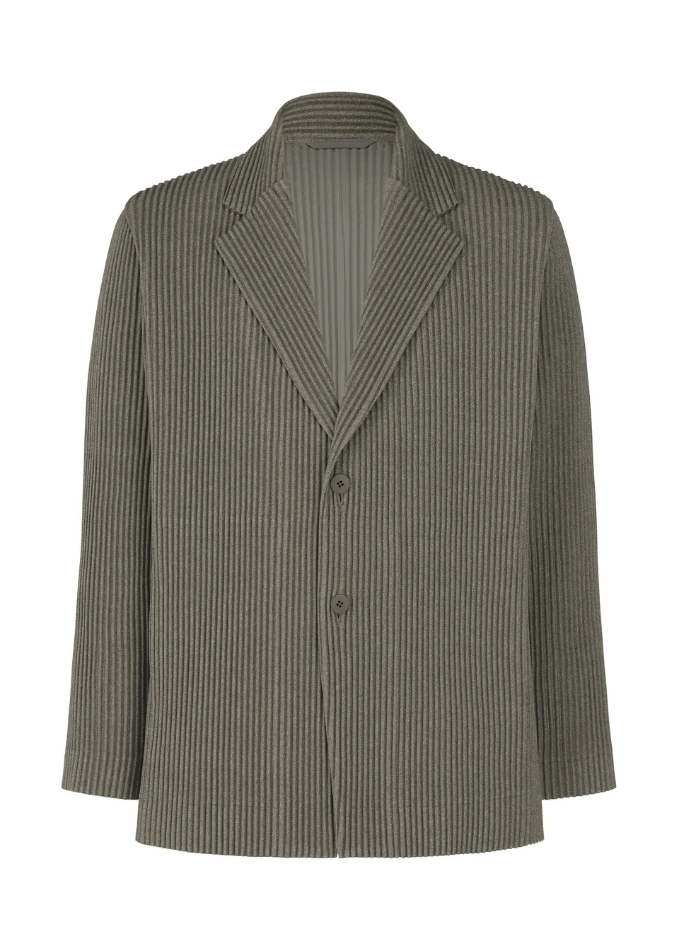Issey Miyake Wool Like Light sako šedá vlněný vzhled