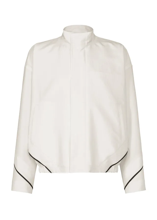Issey Miyake Fluent LA63104 pánská bunda bomber bílá lehká