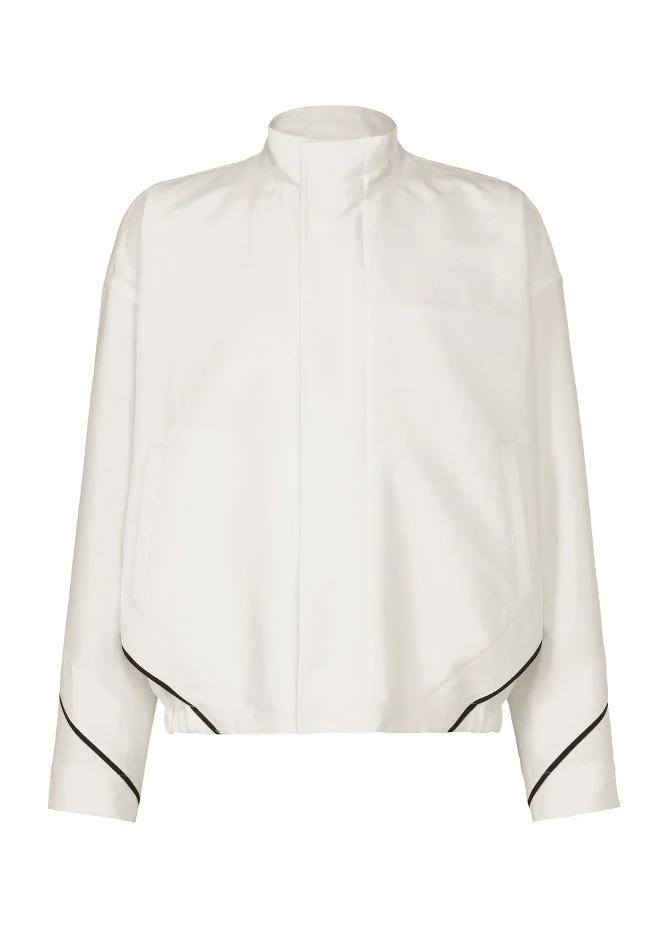 Issey Miyake Fluent LA63104 pánská bunda bomber bílá lehká