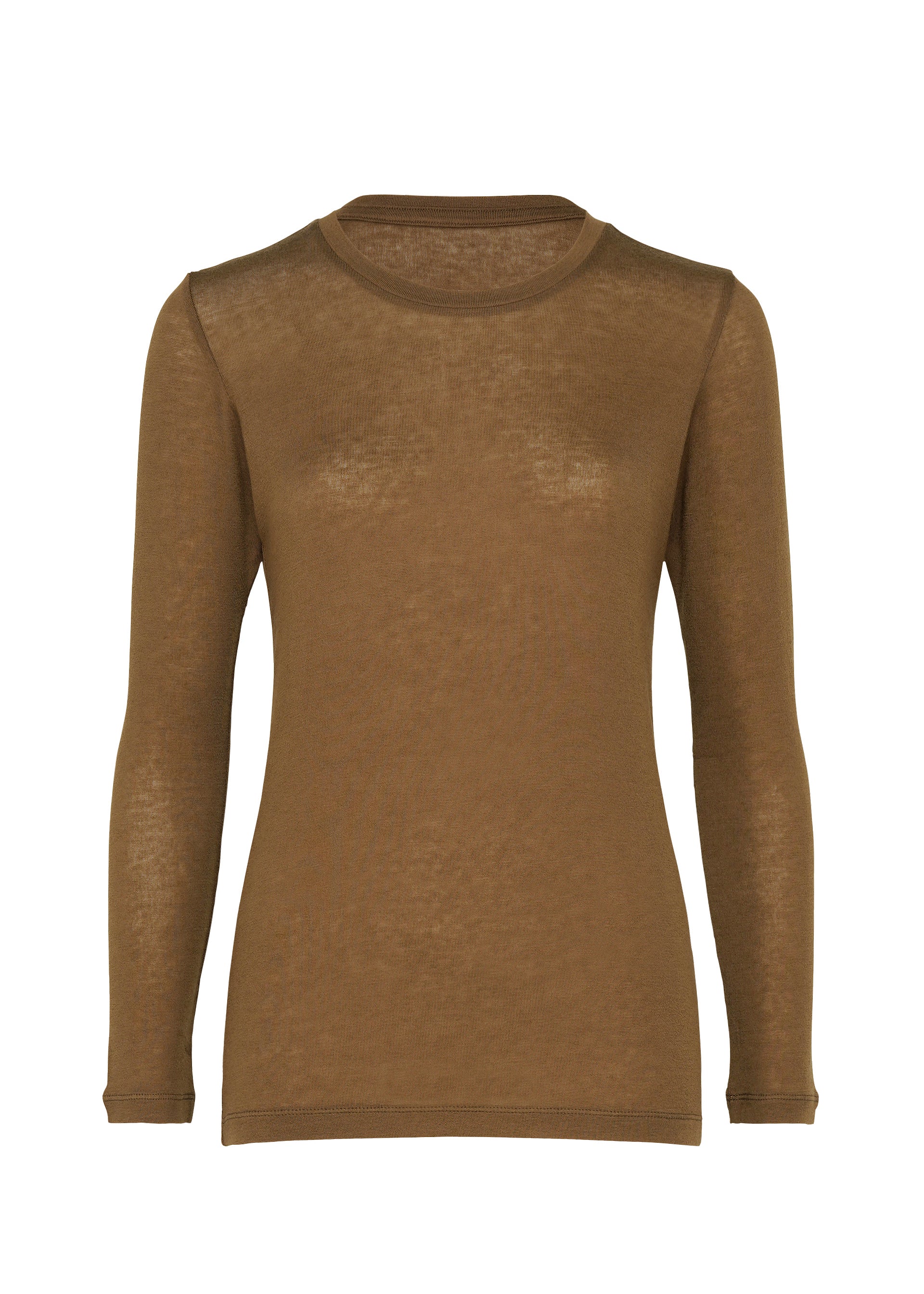 Issey Miyake Wool Mix Jersey top Black s dlouhým rukávem