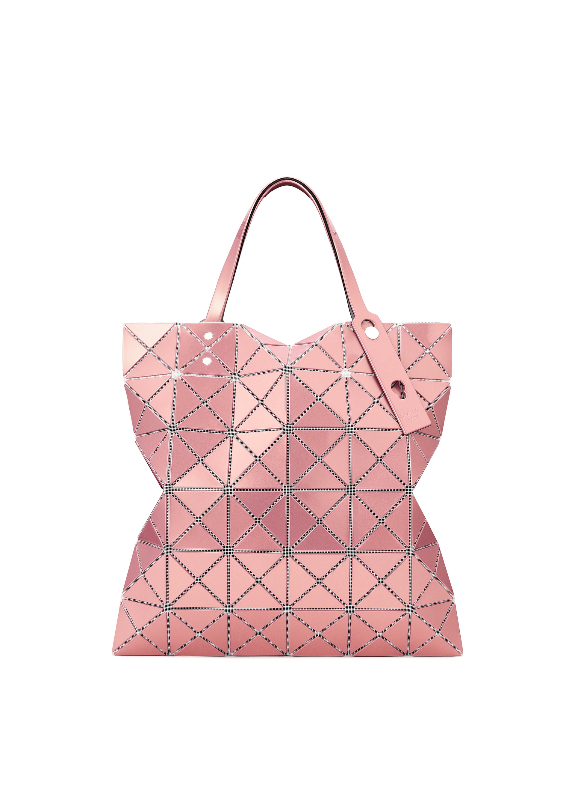 Issey Miyake Lucent Metallic tote kabelka bílá metalická