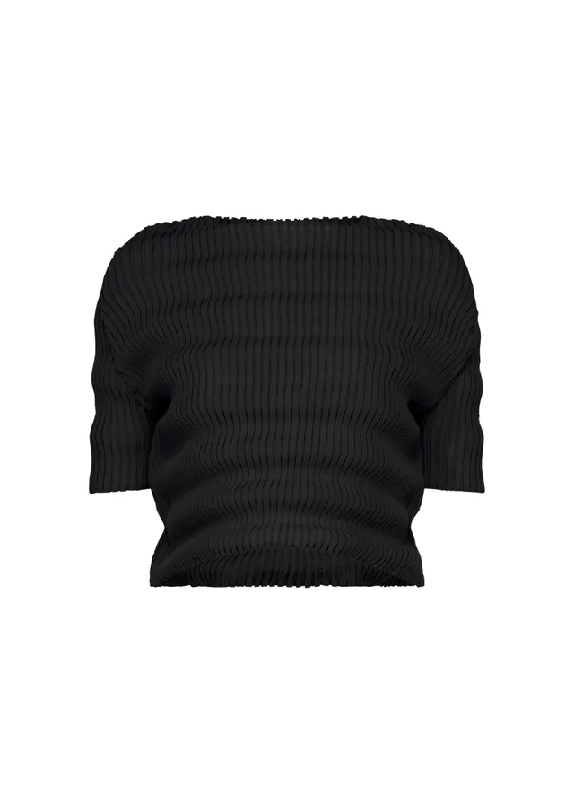 Issey Miyake Spring Pleats top černý vel. 2 plisovaný