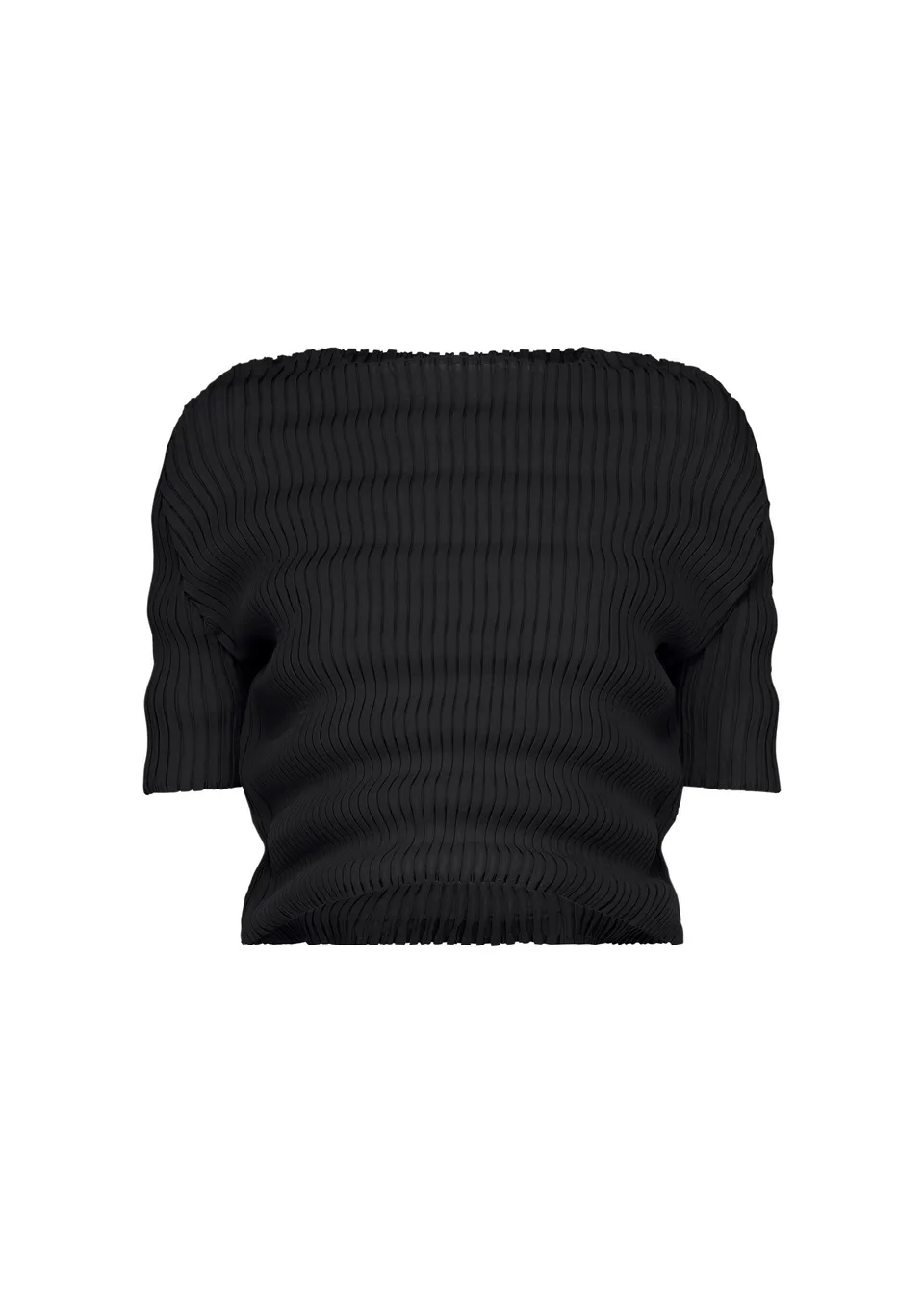 Issey Miyake Spring Pleats top černý vel. 2 plisovaný