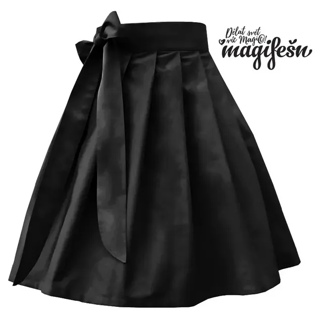 Magifešn sukně Doll černá zavinovací bavlna