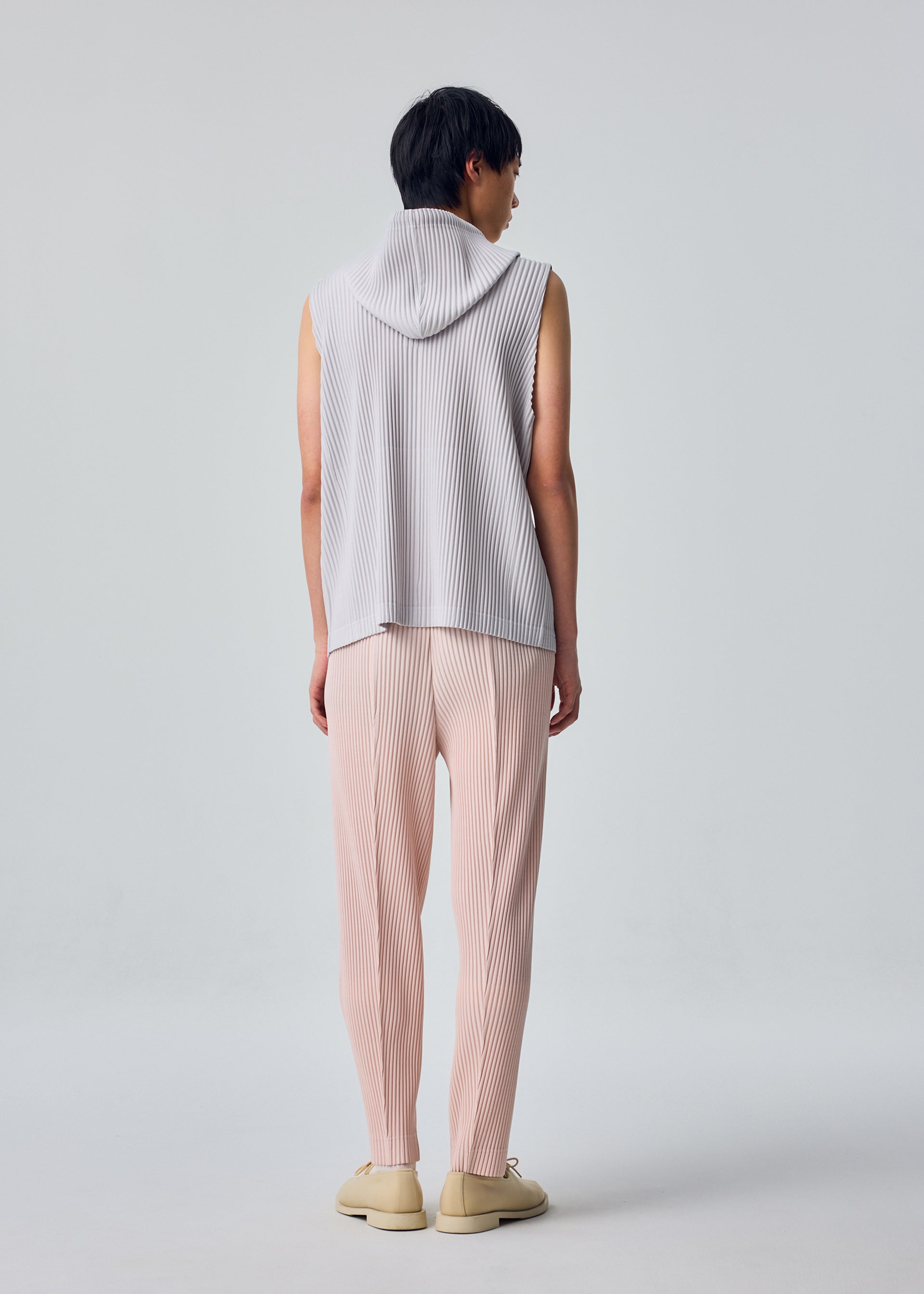 Homme Plissé Issey Miyake Compleat Trousers kalhoty růžové