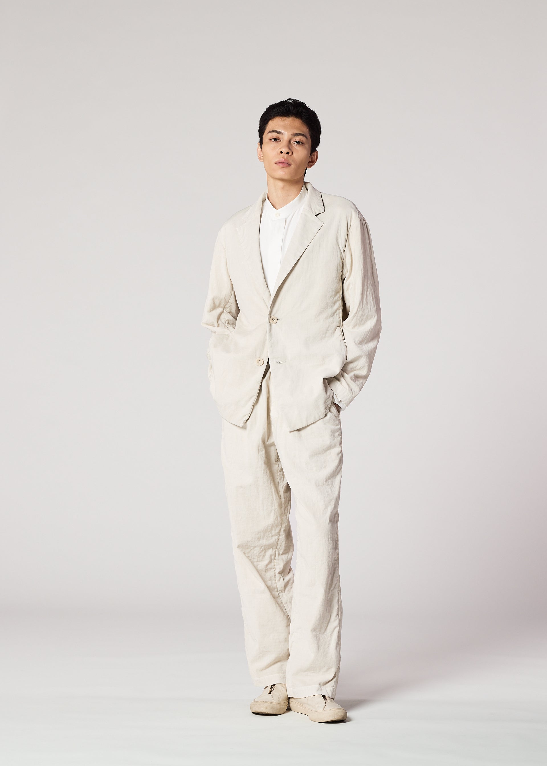 Issey Miyake IM Men Pigment sako charcoal gray double face