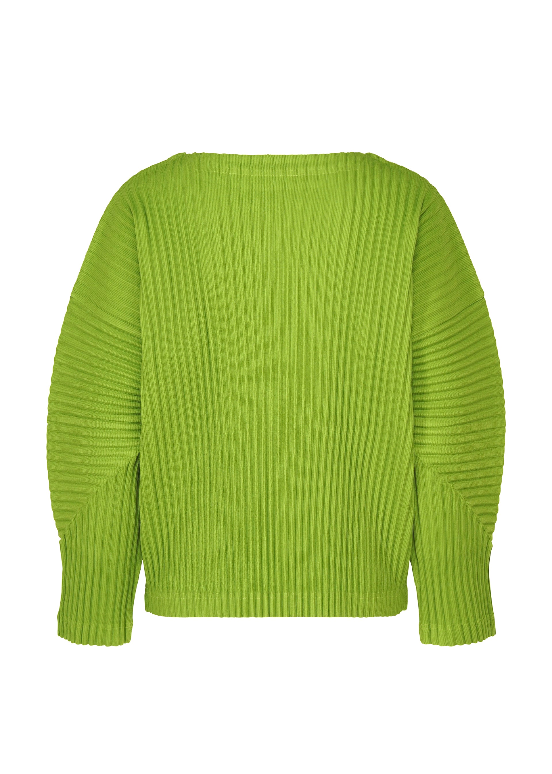 Issey Miyake Corduroy Pleats top s dlouhým rukávem taupe hebký