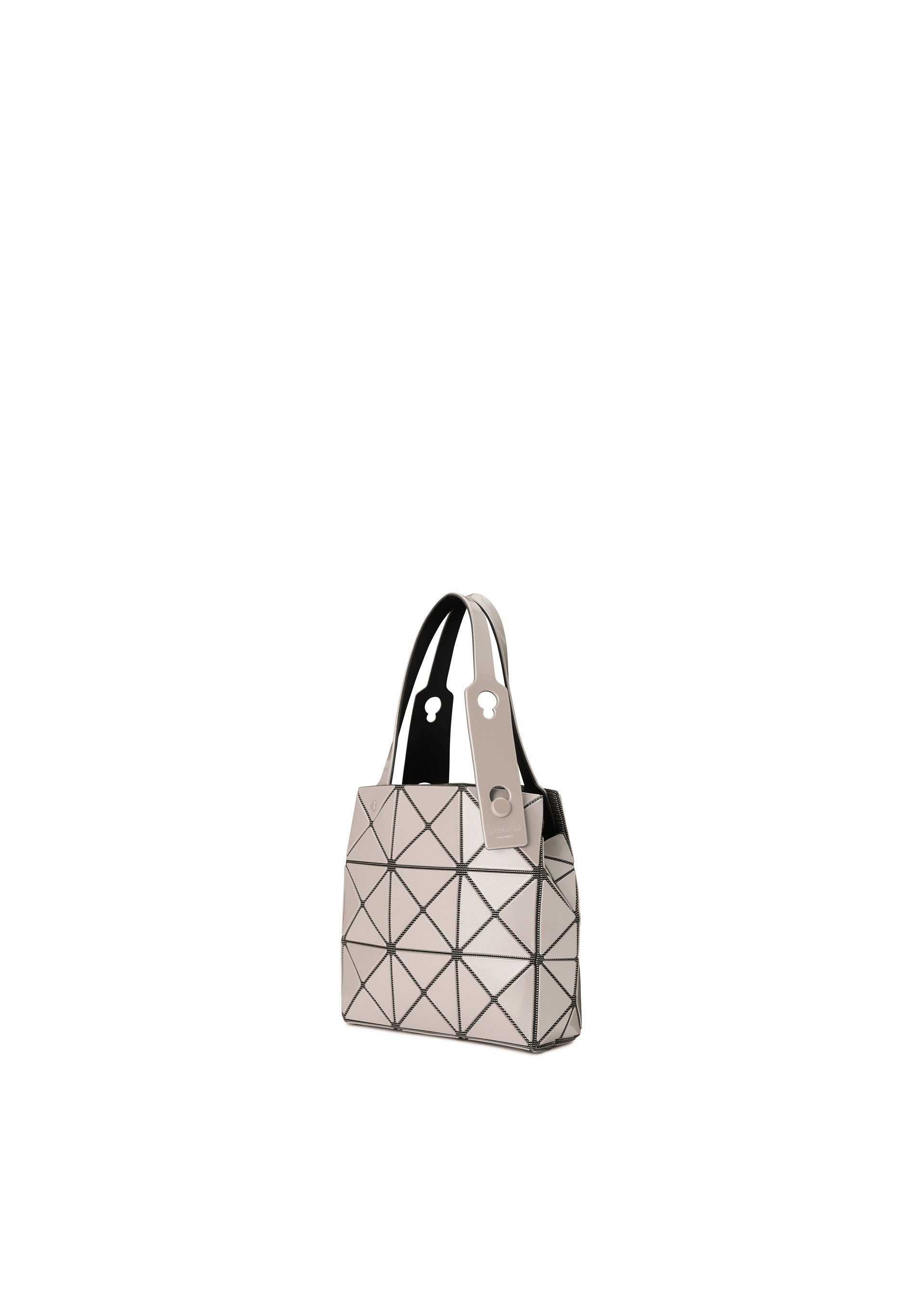 Issey Miyake Carat kabelka White Beige metalická
