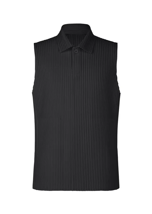 Issey Miyake Monthly Colors July top bez rukávů černá plisé