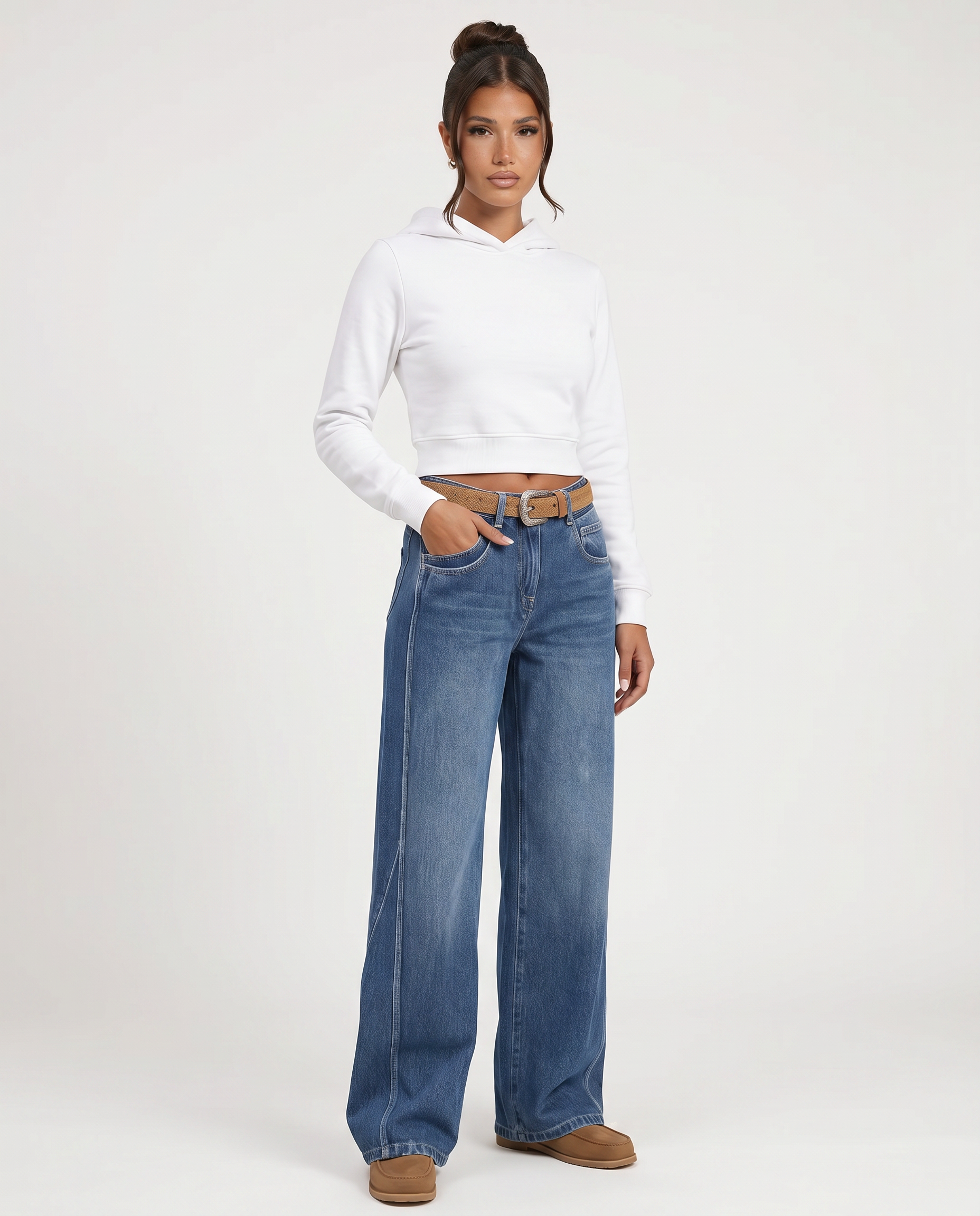 Norielle dámské baggy džíny modré