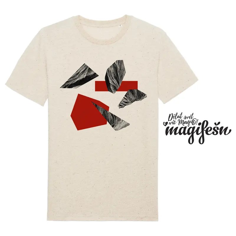 Magifešn BIO XY Spectra tričko červené biobavlna