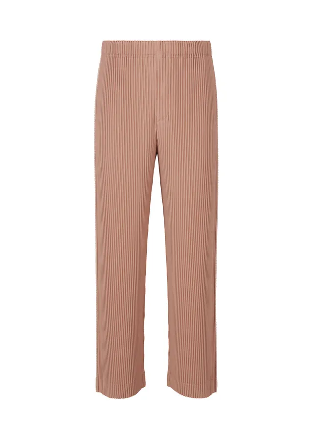 Homme Plissé Issey Miyake Embroidery kalhoty růžové