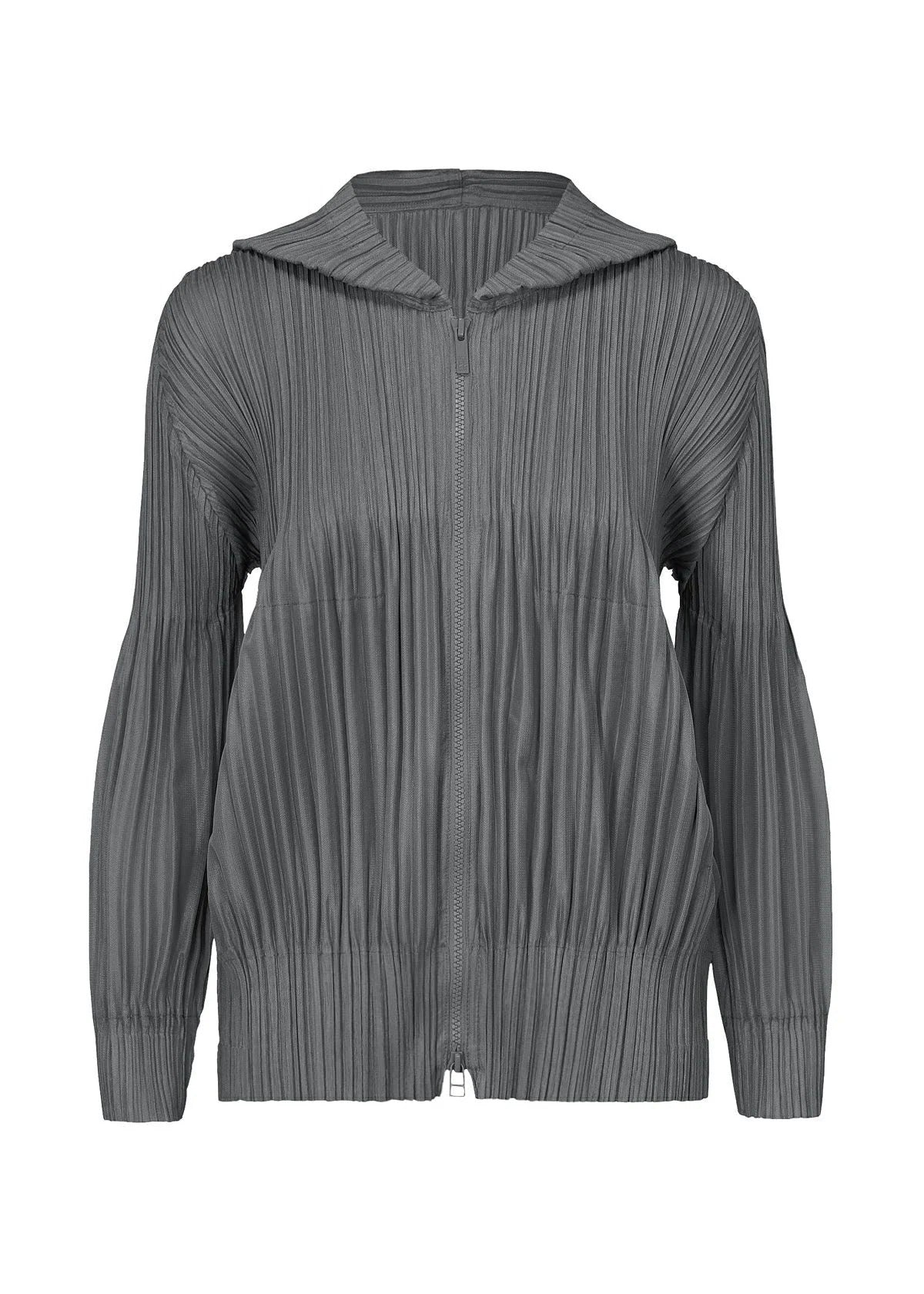 Issey Miyake Fluffy Basics blouson bunda světle šedá vel. 3