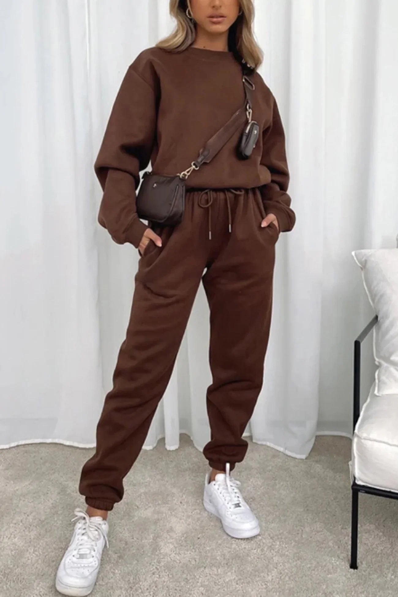 Norielle oversize tepláková souprava zelená