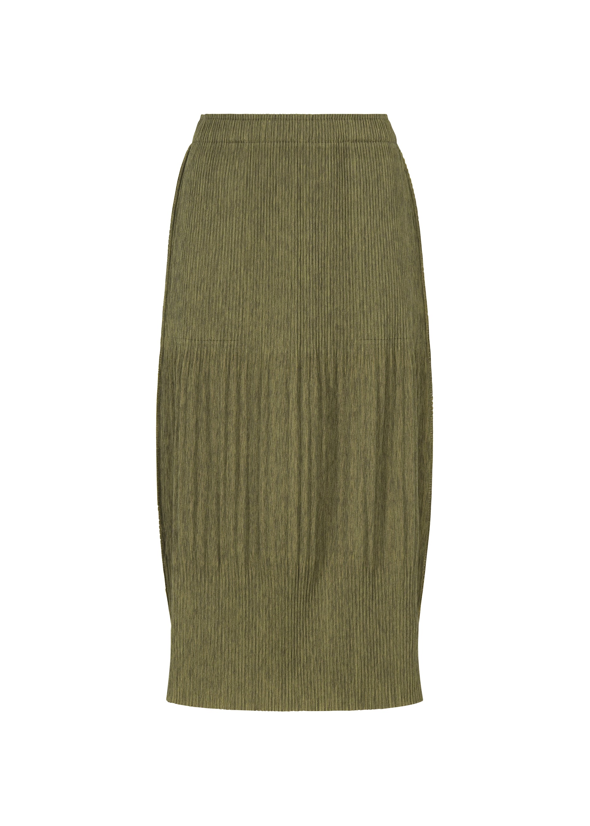 Issey Miyake Mix Fine Knit Pleats sukně béžová plisovaná
