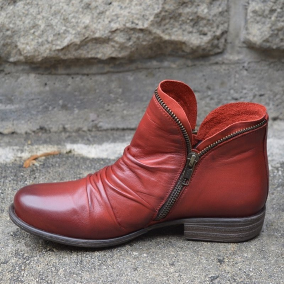 Norielle Vintage kotníkové boty černé na zip