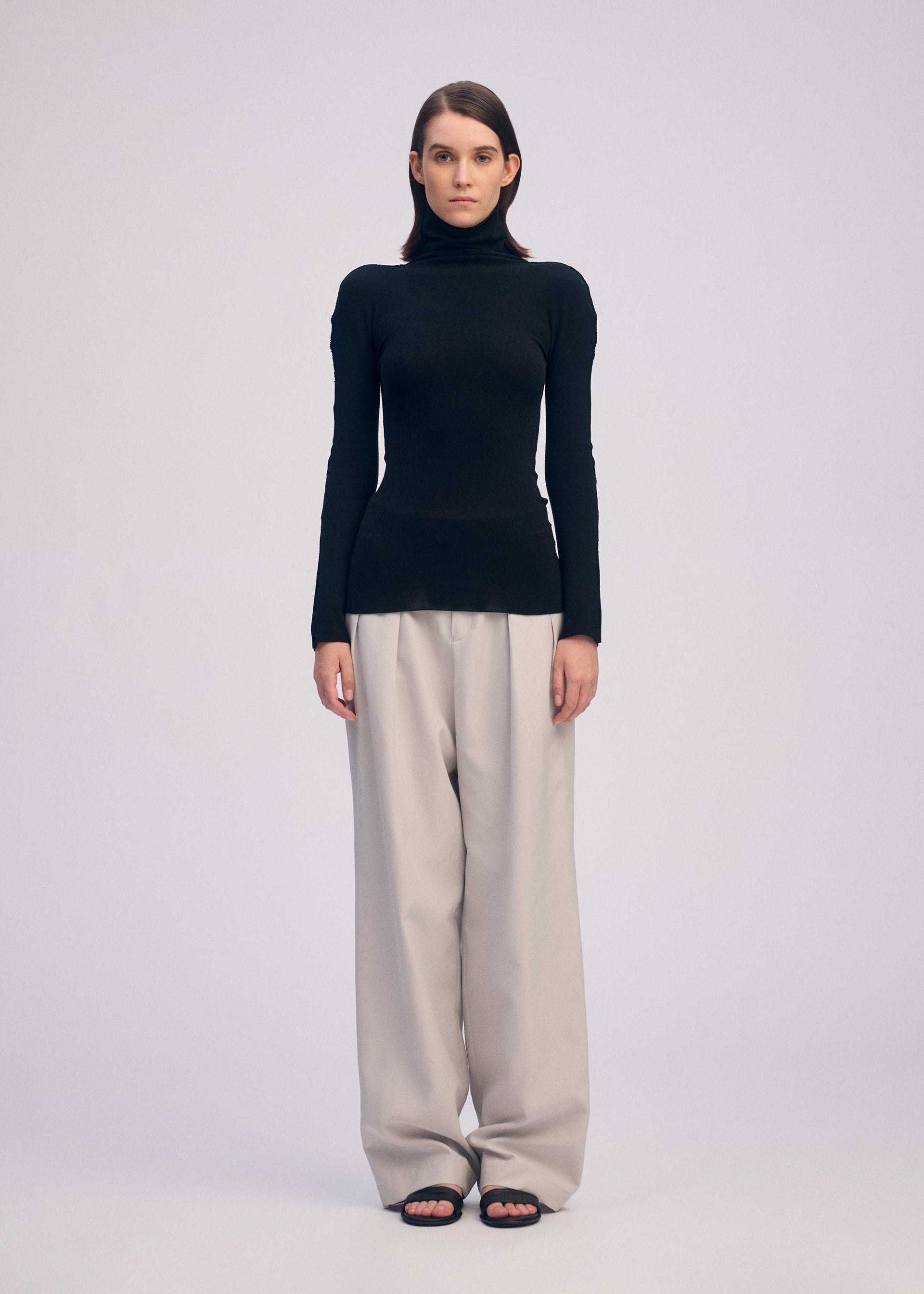 Issey Miyake Cotton Baguette top černý vel. 2