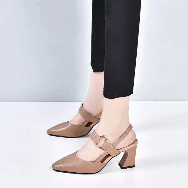 Norielle slingback lodičky se špičkou béžové