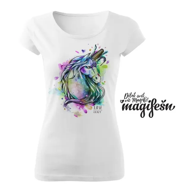 Magifešn XX UniCORN tričko bio s jednorožcem