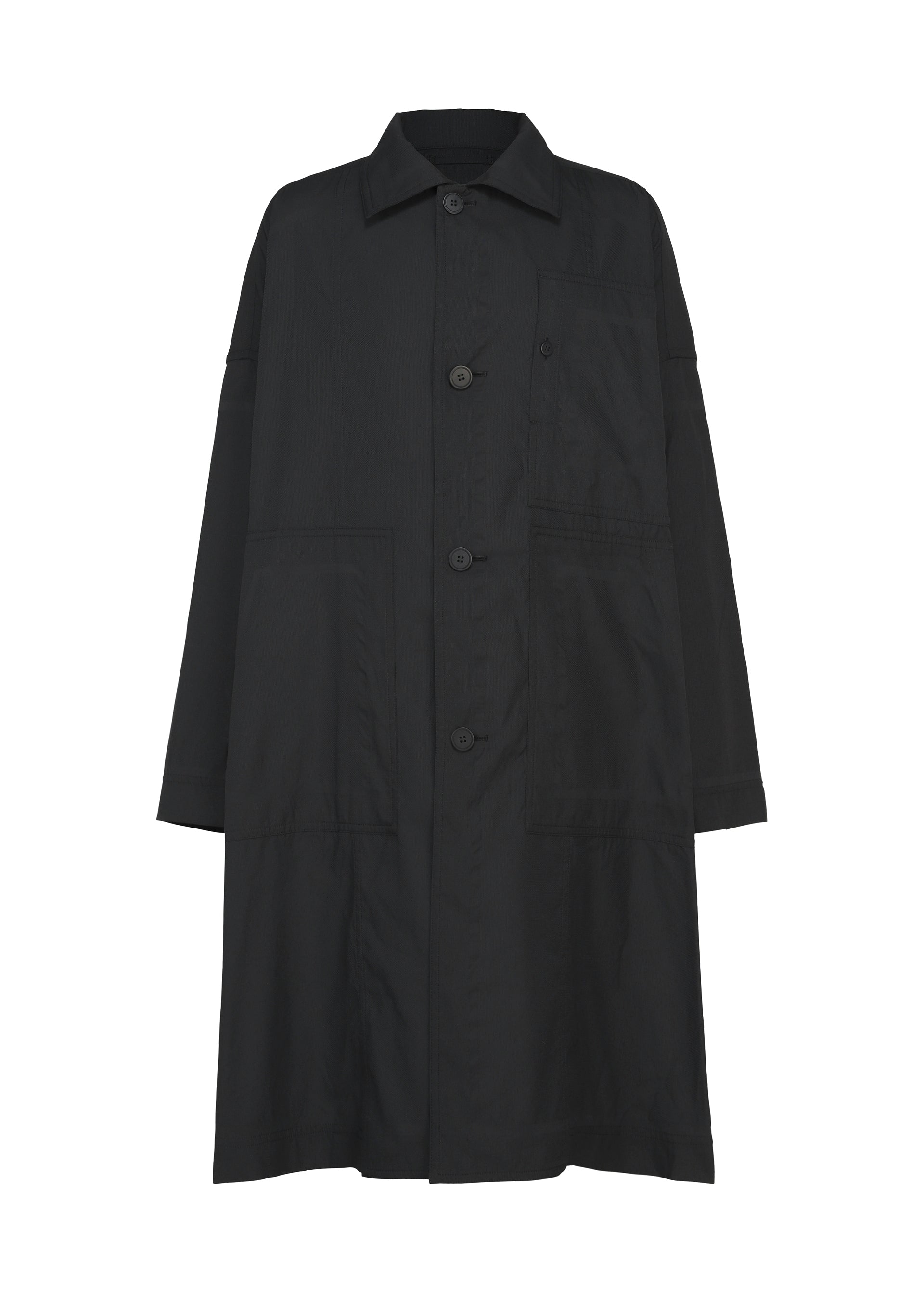 Issey Miyake Type-U 001-1 kabát tmavě šedá