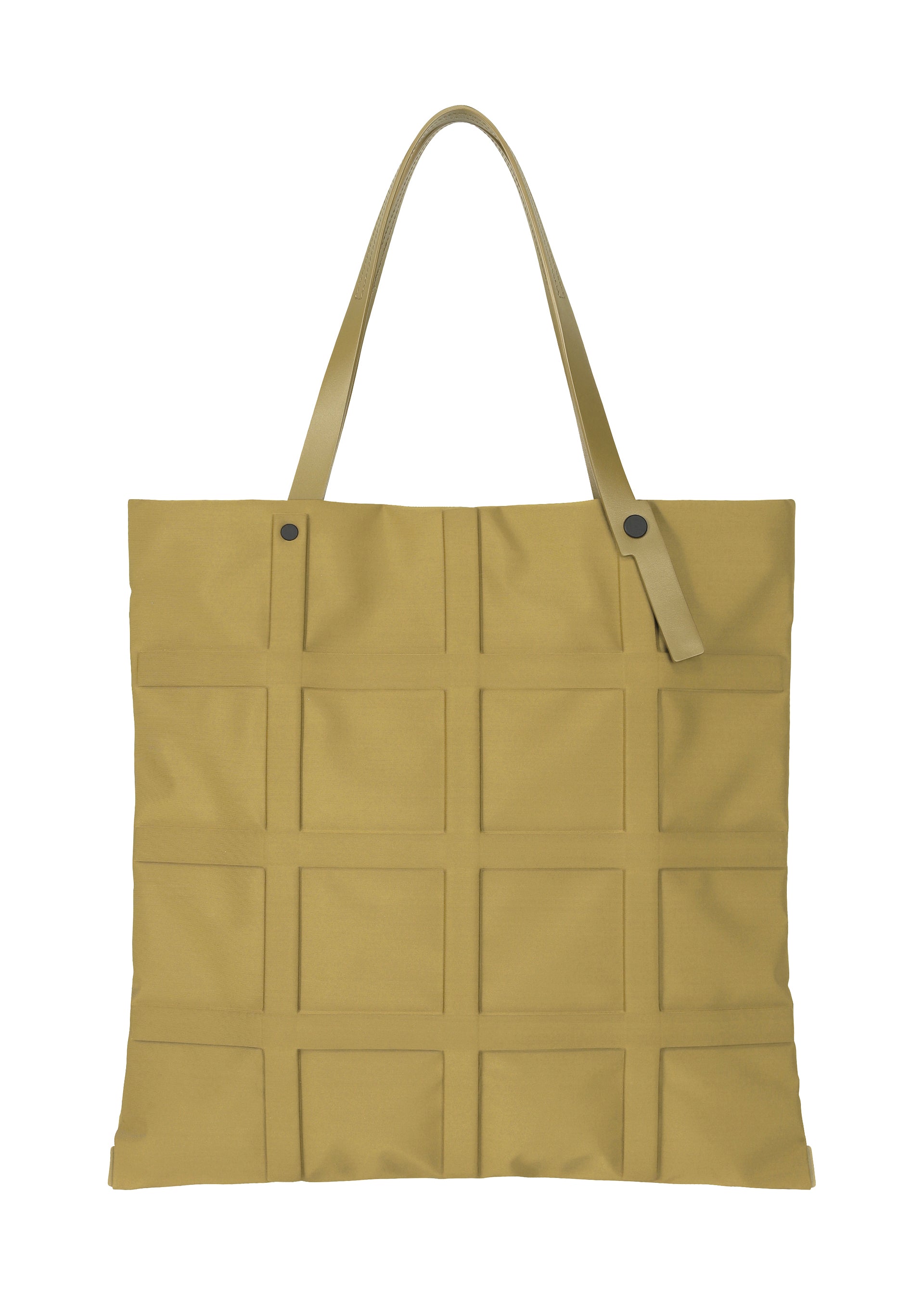 Issey Miyake Grid tote kabelka černá tvarovatelná