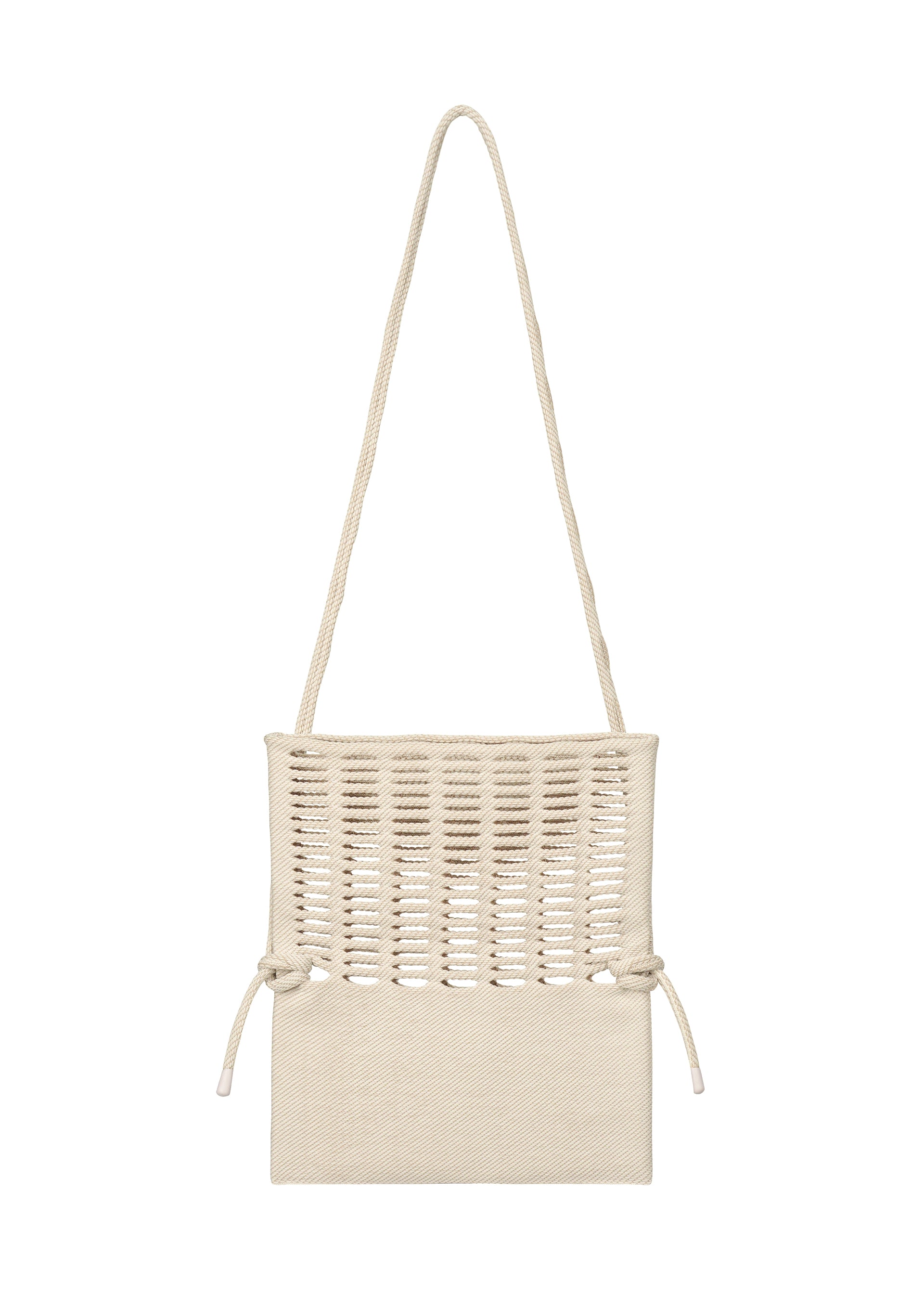 Issey Miyake Mokko Twill kabelka béžová pletená