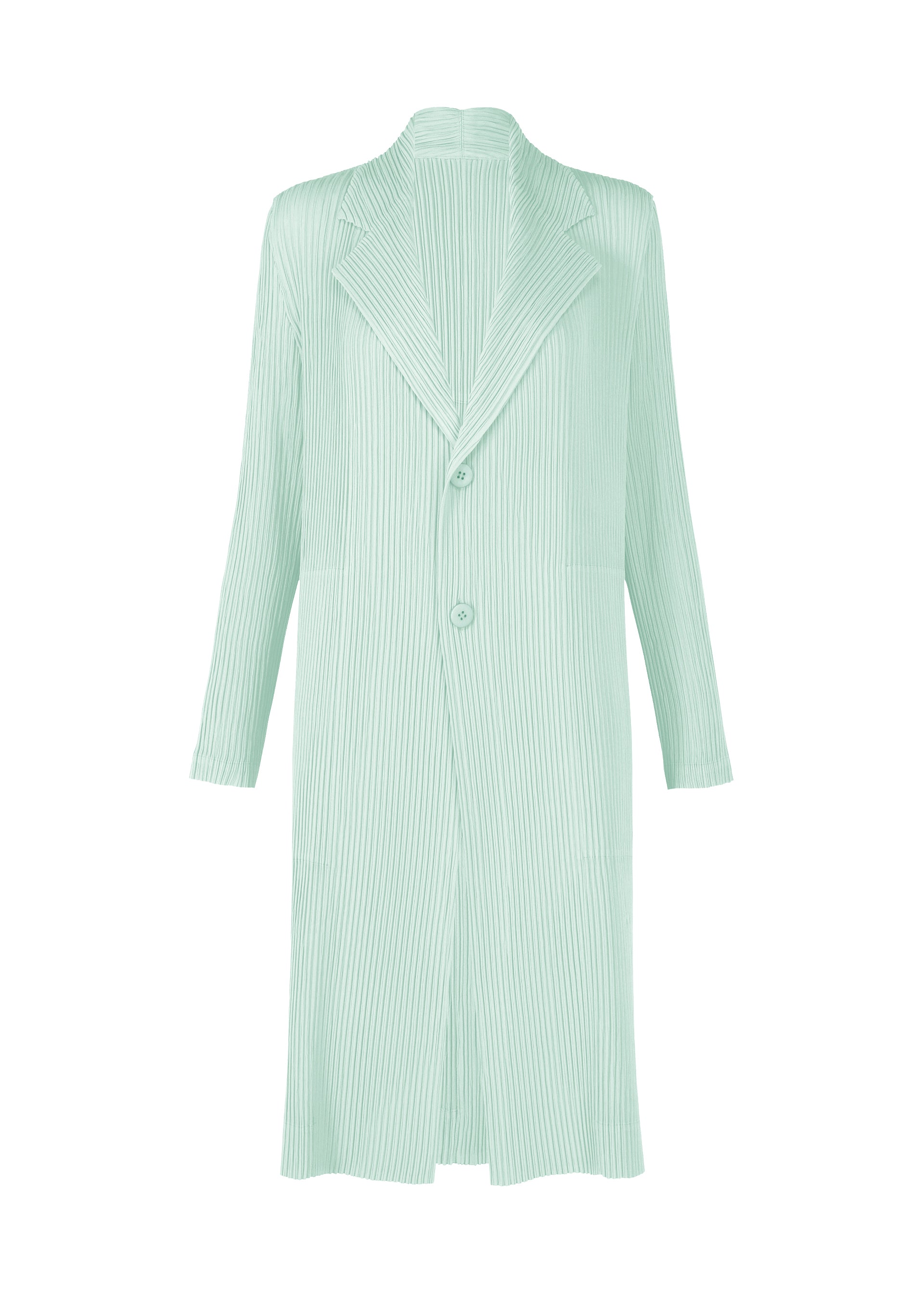Issey Miyake Hatching Pleats kabát šedá recyklovaný