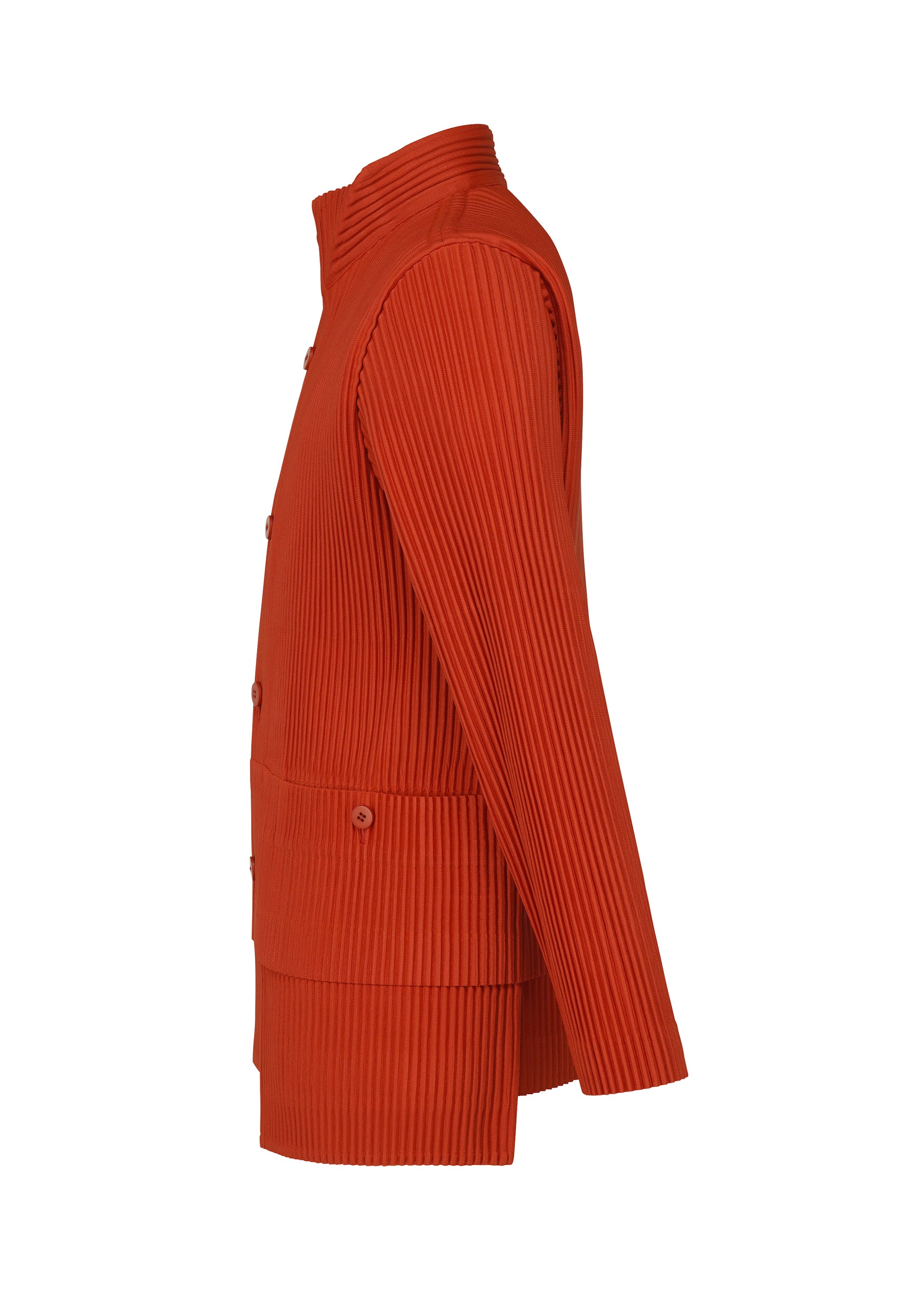 Homme Plissé Issey Miyake Multi-Pocket bunda limestone white plisovaná