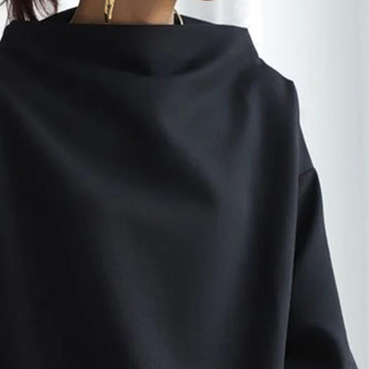 Norielle oversize svetr s rolákem černý
