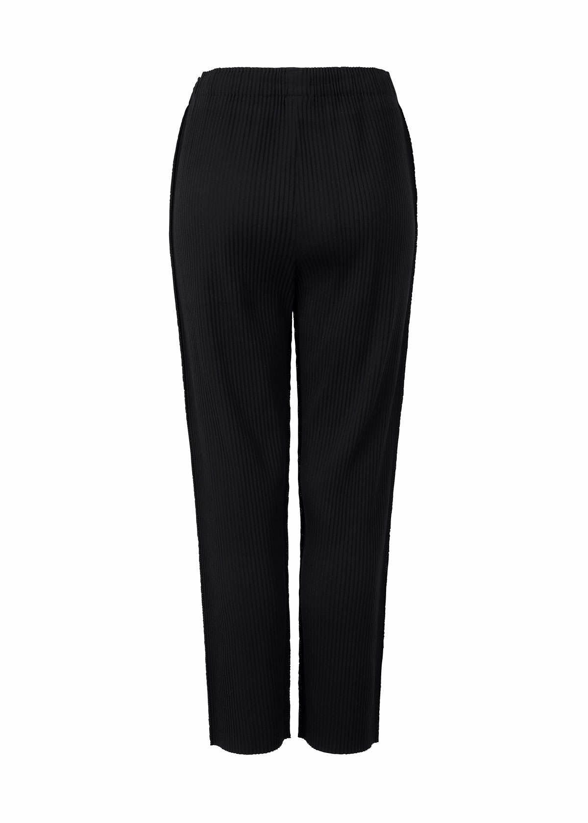 Issey Miyake Fine Knit Pleats kalhoty bílé lehký úplet