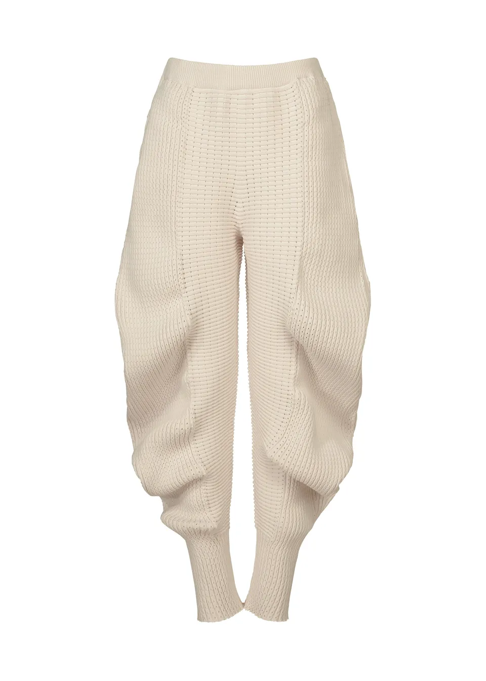 Issey Miyake Found Stone kalhoty smetanová vel. 2 pletené