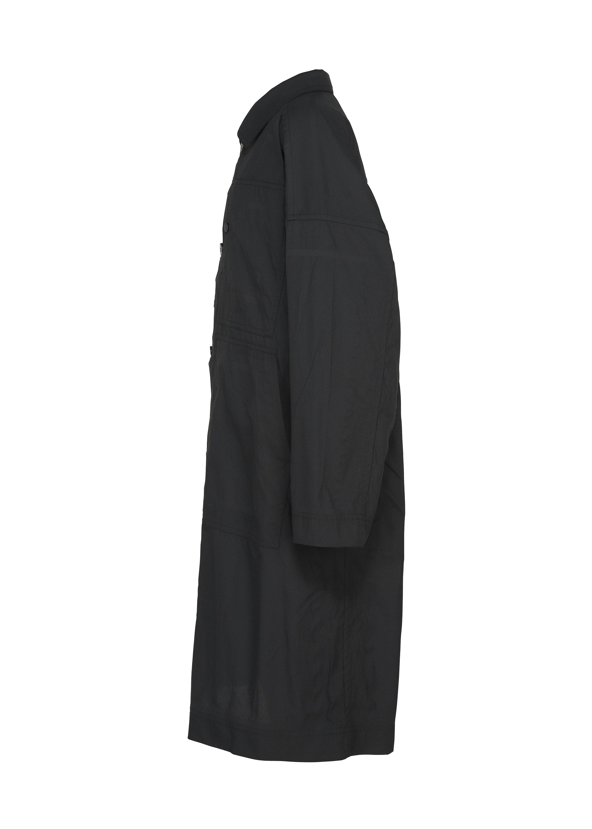 Issey Miyake Type-U 001-1 kabát tmavě šedá