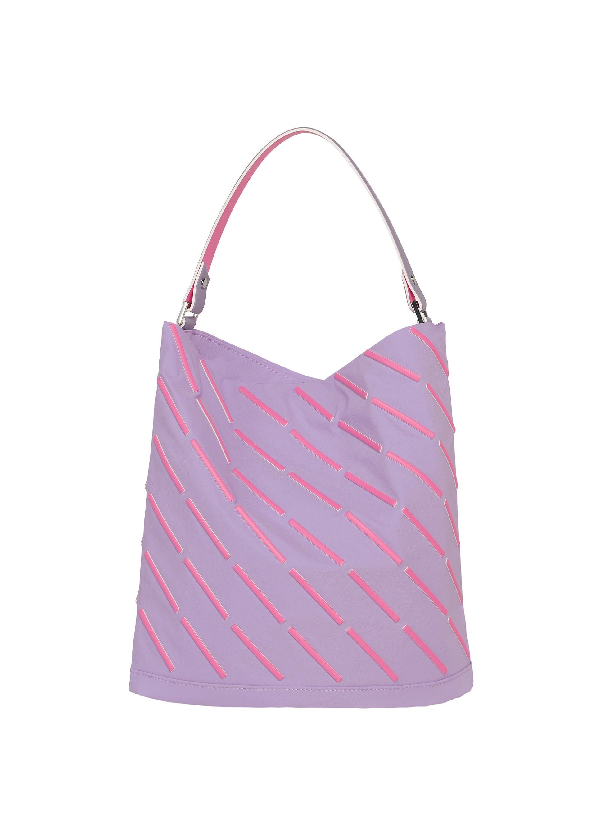 Issey Miyake Line Bag kabelka černá pruhovaná lehká