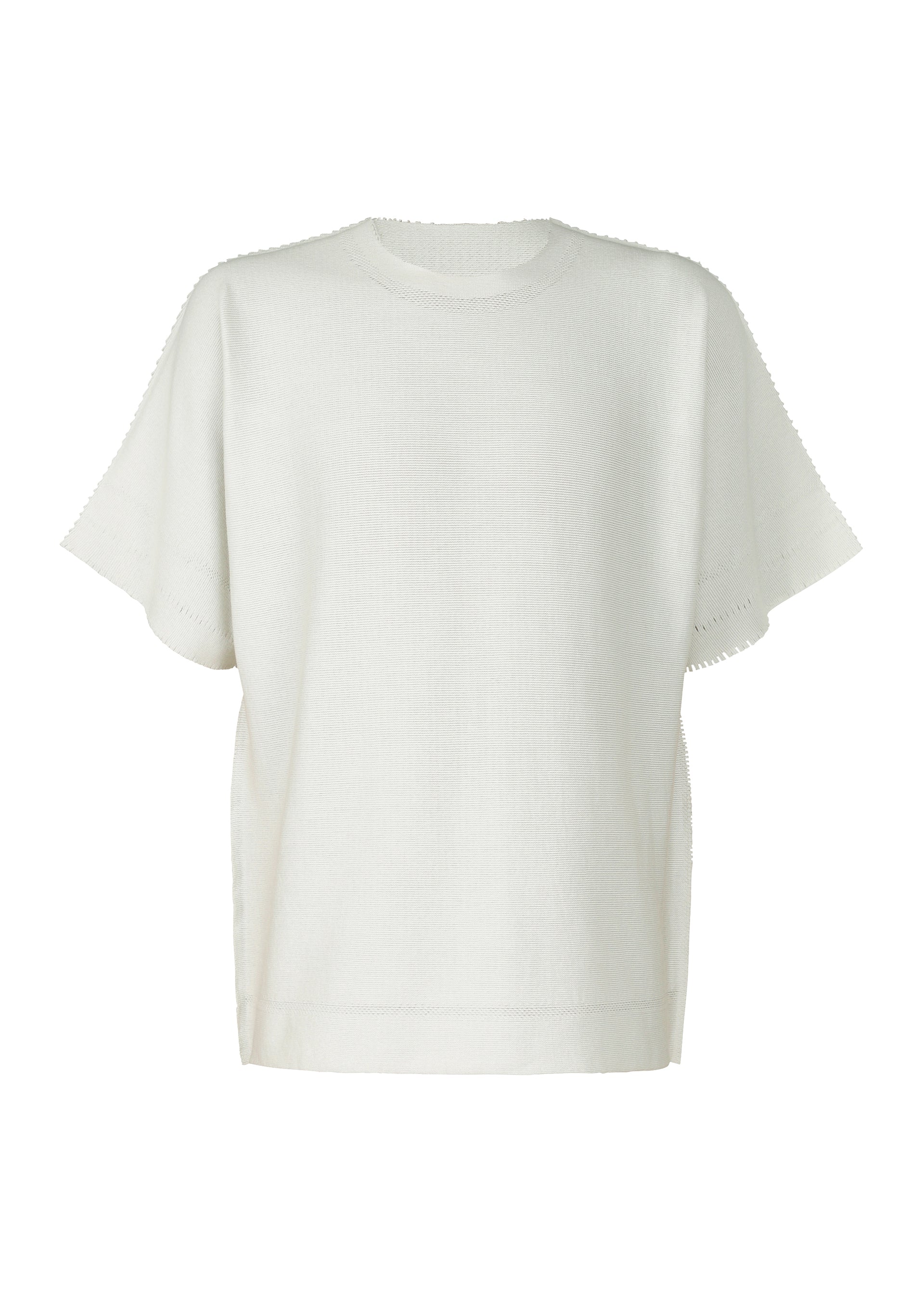 Issey Miyake Type-A Basics top pletený s krátkým rukávem